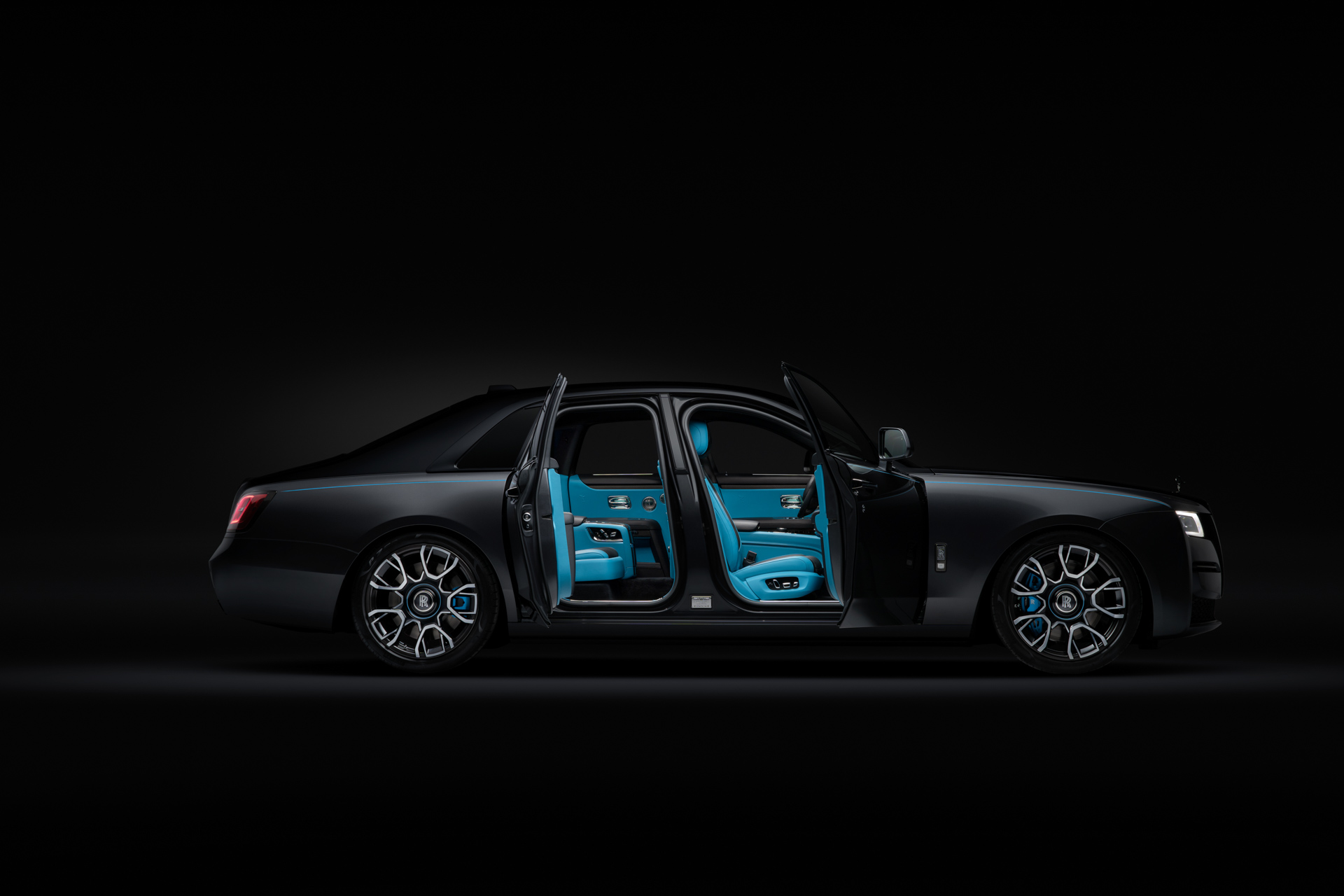 Stealthy 2022 Rolls Royce Ghost Black Badge Wears 100 Lbs Of World’s Darkest Black Paint