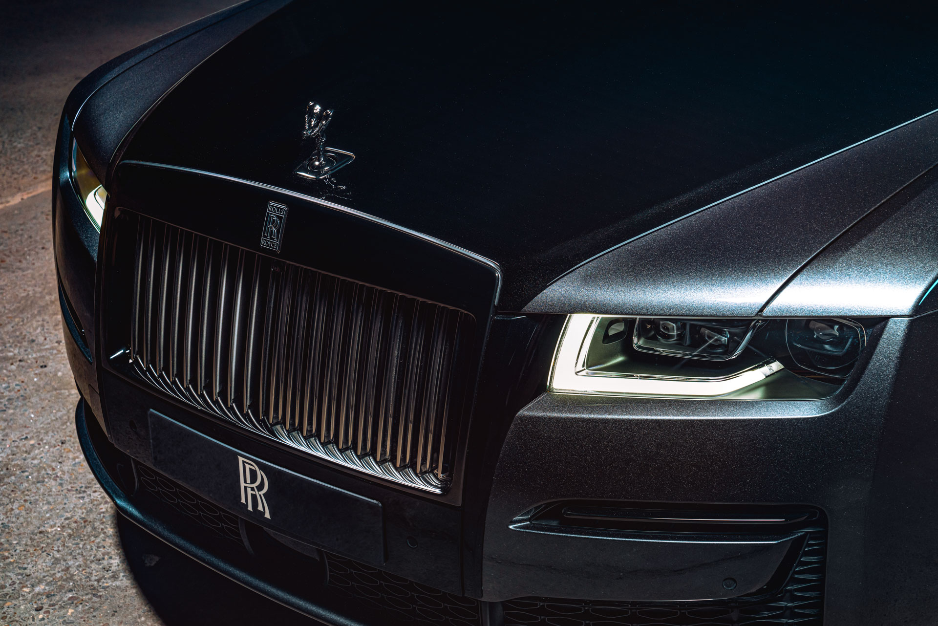 Stealthy 2022 Rolls Royce Ghost Black Badge Wears 100 Lbs Of World’s Darkest Black Paint