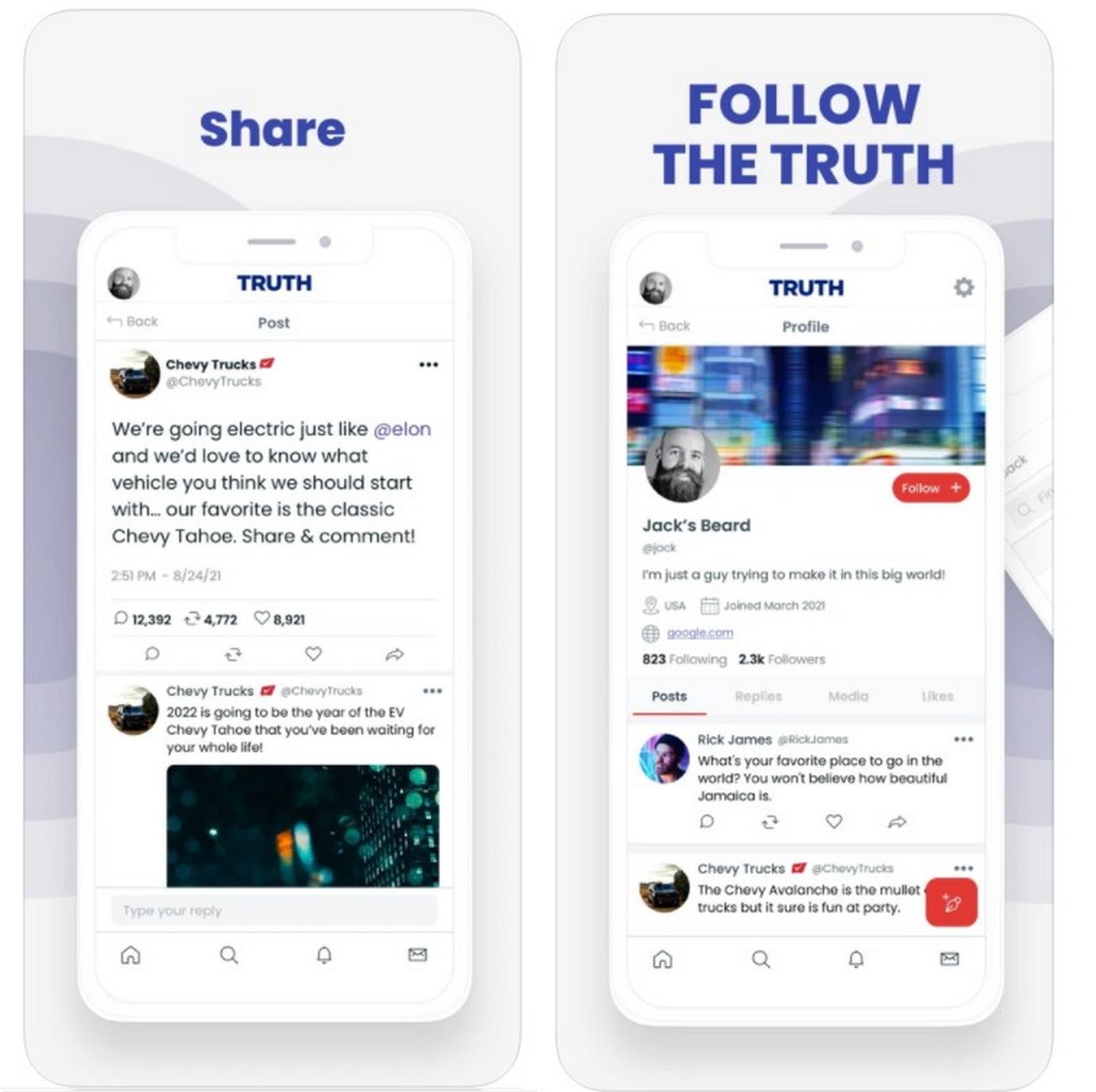 Truth Social App - Auto Recent