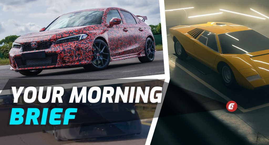  Honda’s First Type R Teasers, Lamborghini Resurrects Original Countach, And Ferrari’s Retro-Inspired V12 One-Off: Your Morning Brief