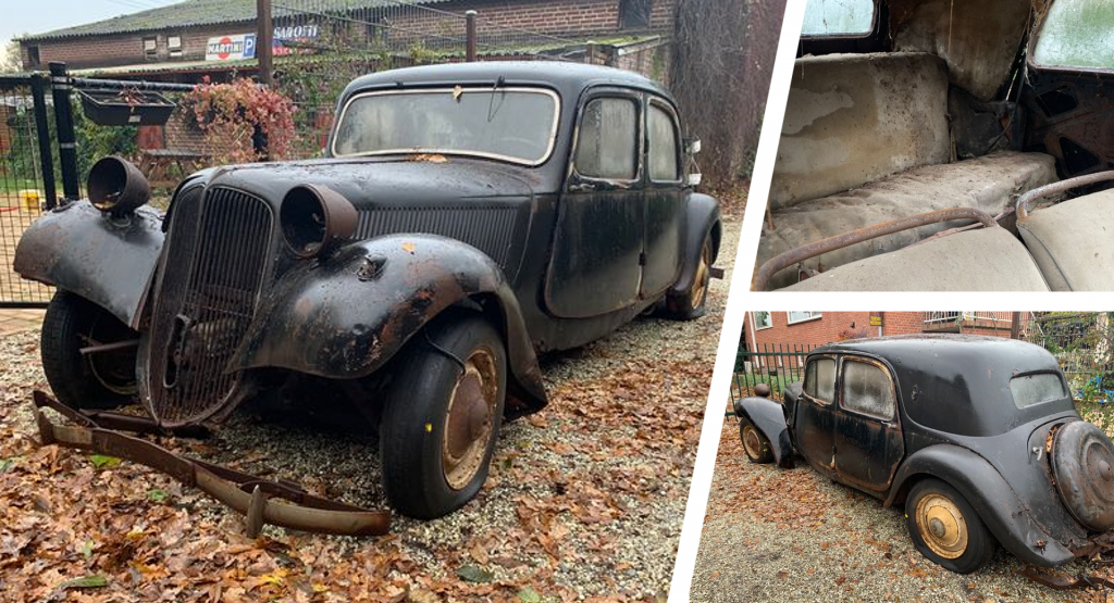  Citroën Traction Avant Barn Find Looks Haunting, In Desperate Need Of Restoration