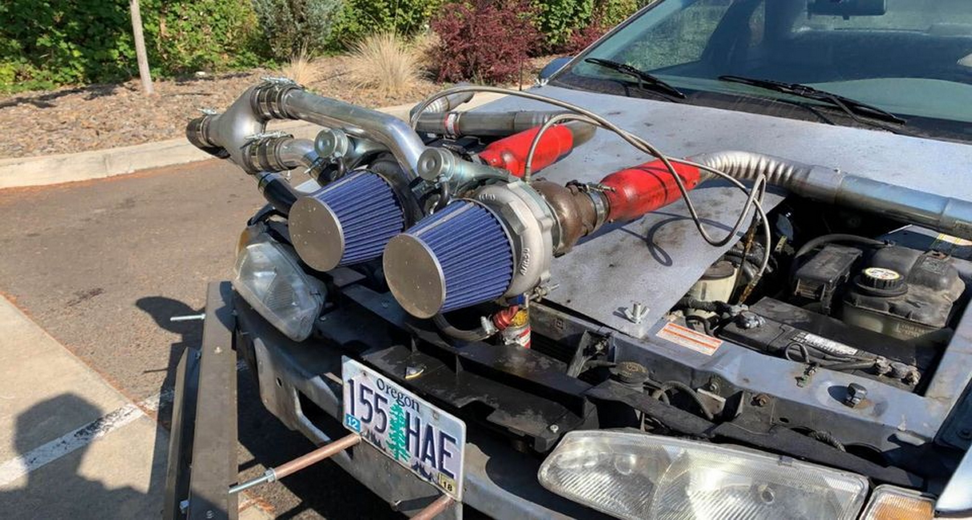 Super Snoot: Is This 1997 Ford Thunderbird With That “Bumper” Even Legal?