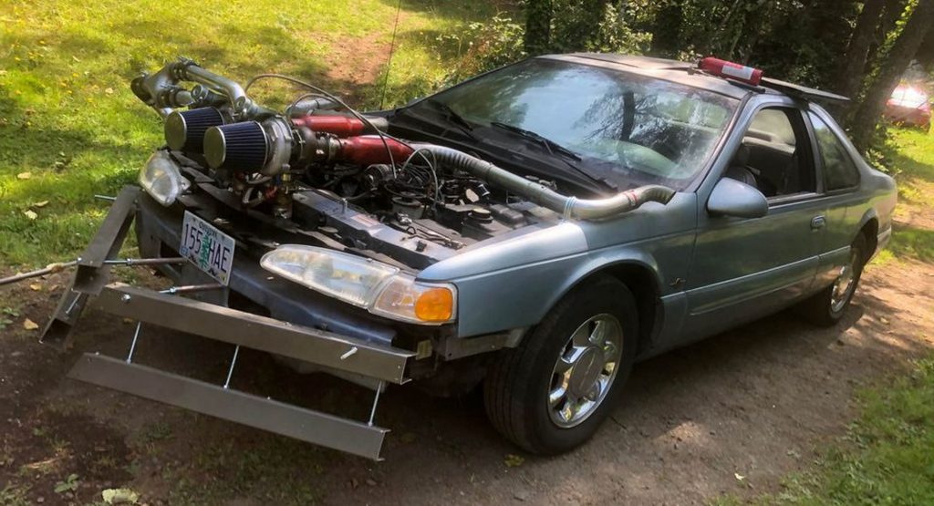  Super Snoot: Is This 1997 Ford Thunderbird With That “Bumper” Even Legal?