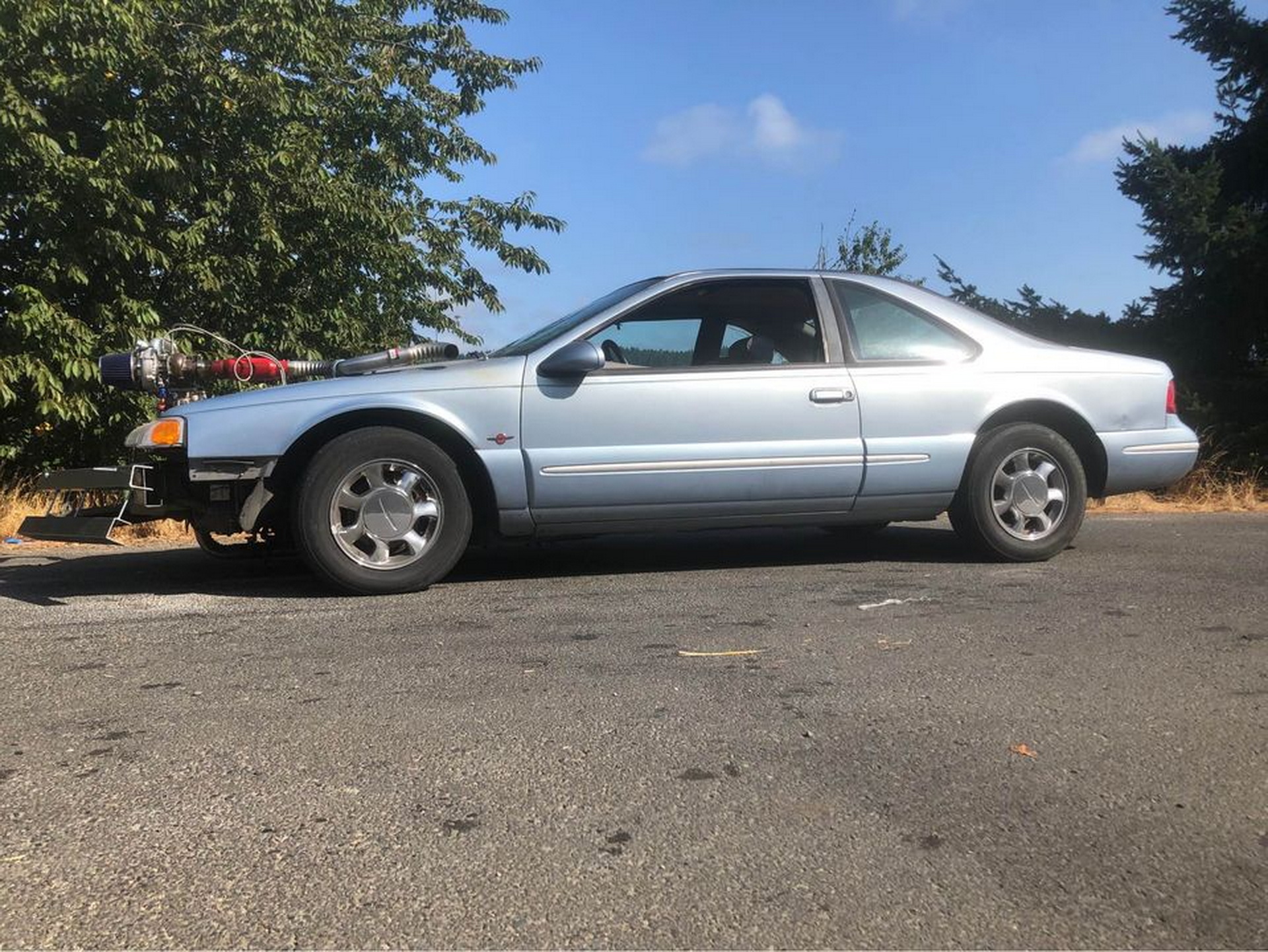 Super Snoot: Is This 1997 Ford Thunderbird With That “Bumper” Even Legal?