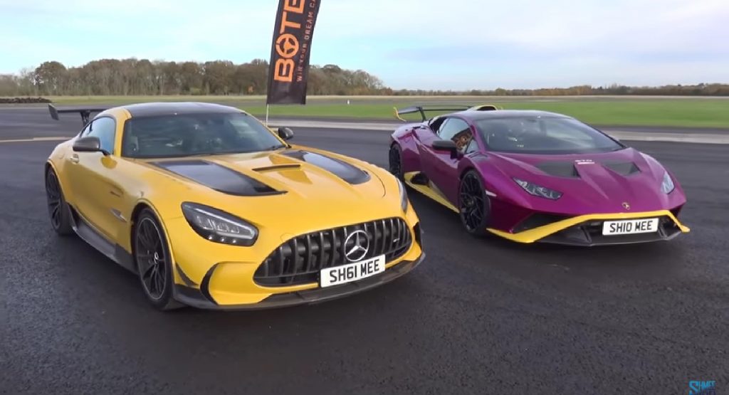 Can A Modified Mercedes-AMG GT Black Series Take On The Lambroghini Huracan STO In A Straight Line?