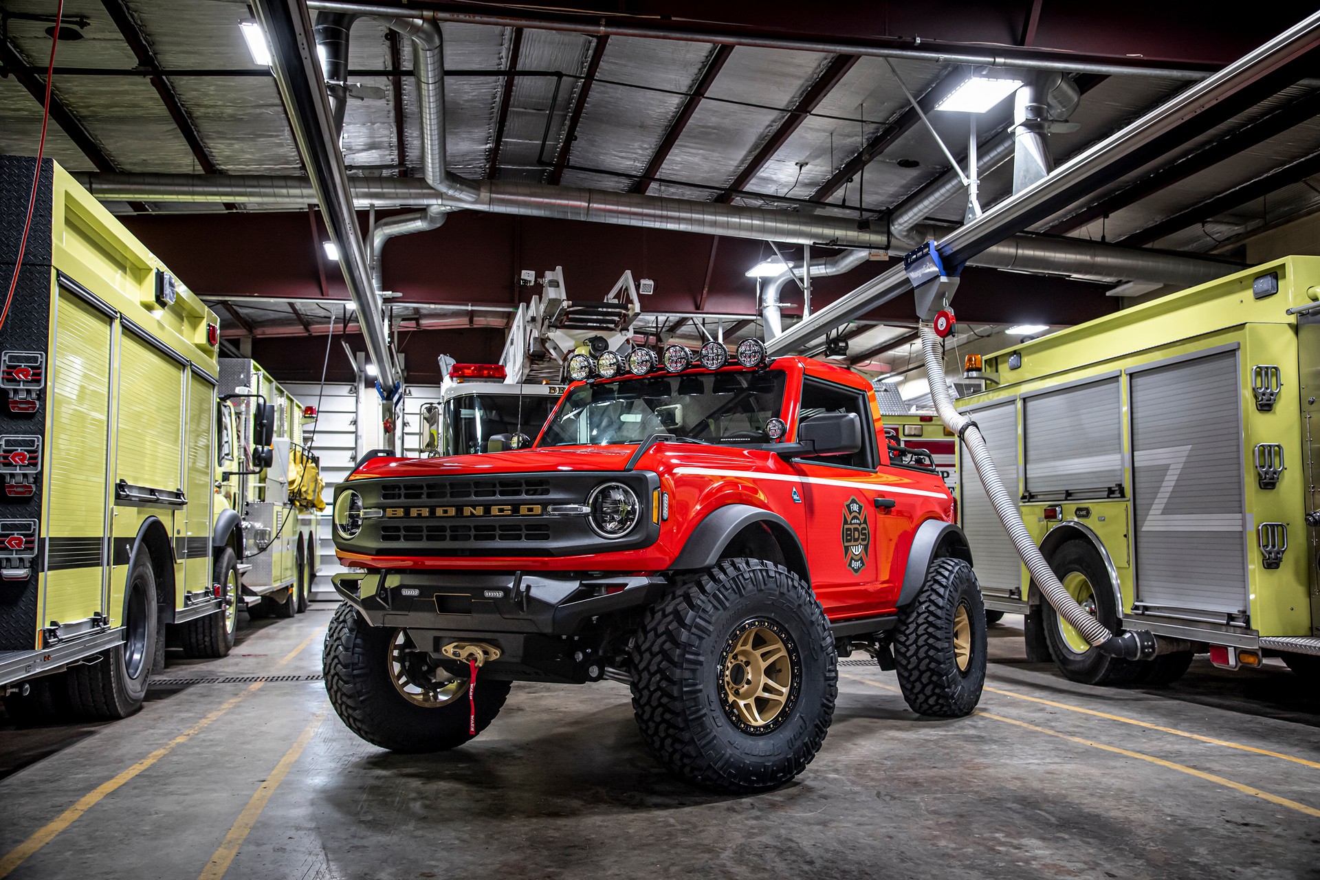 Ford Bronco Fire Command Pickup Debuts A Rugged Throwback