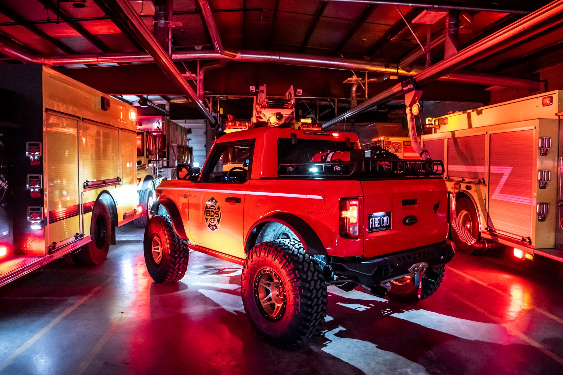 Ford Bronco Fire Command Pickup Debuts A Rugged Throwback