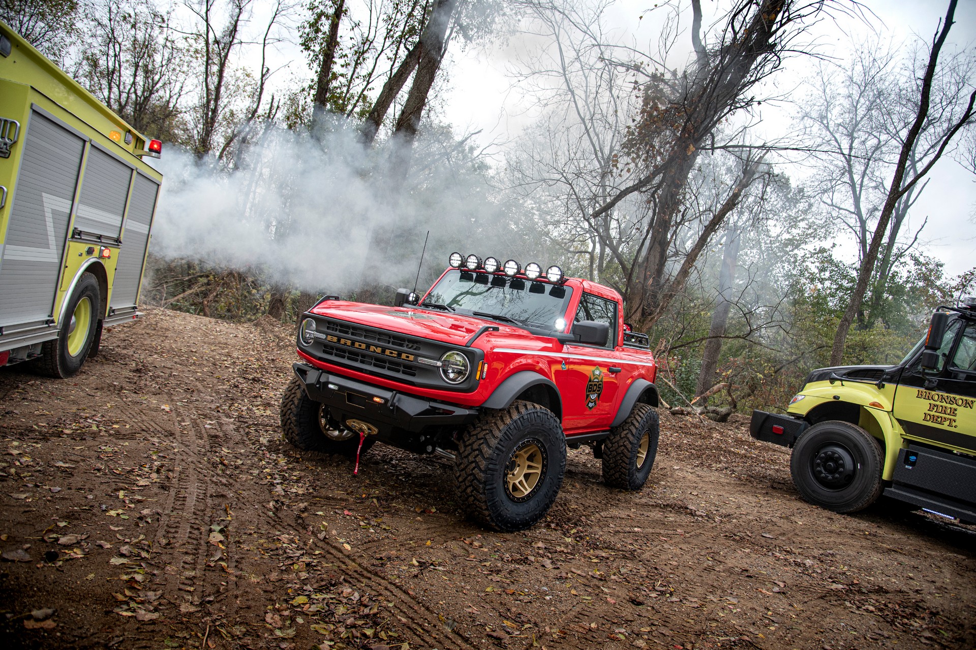 Ford Bronco Fire Command Pickup Debuts A Rugged Throwback