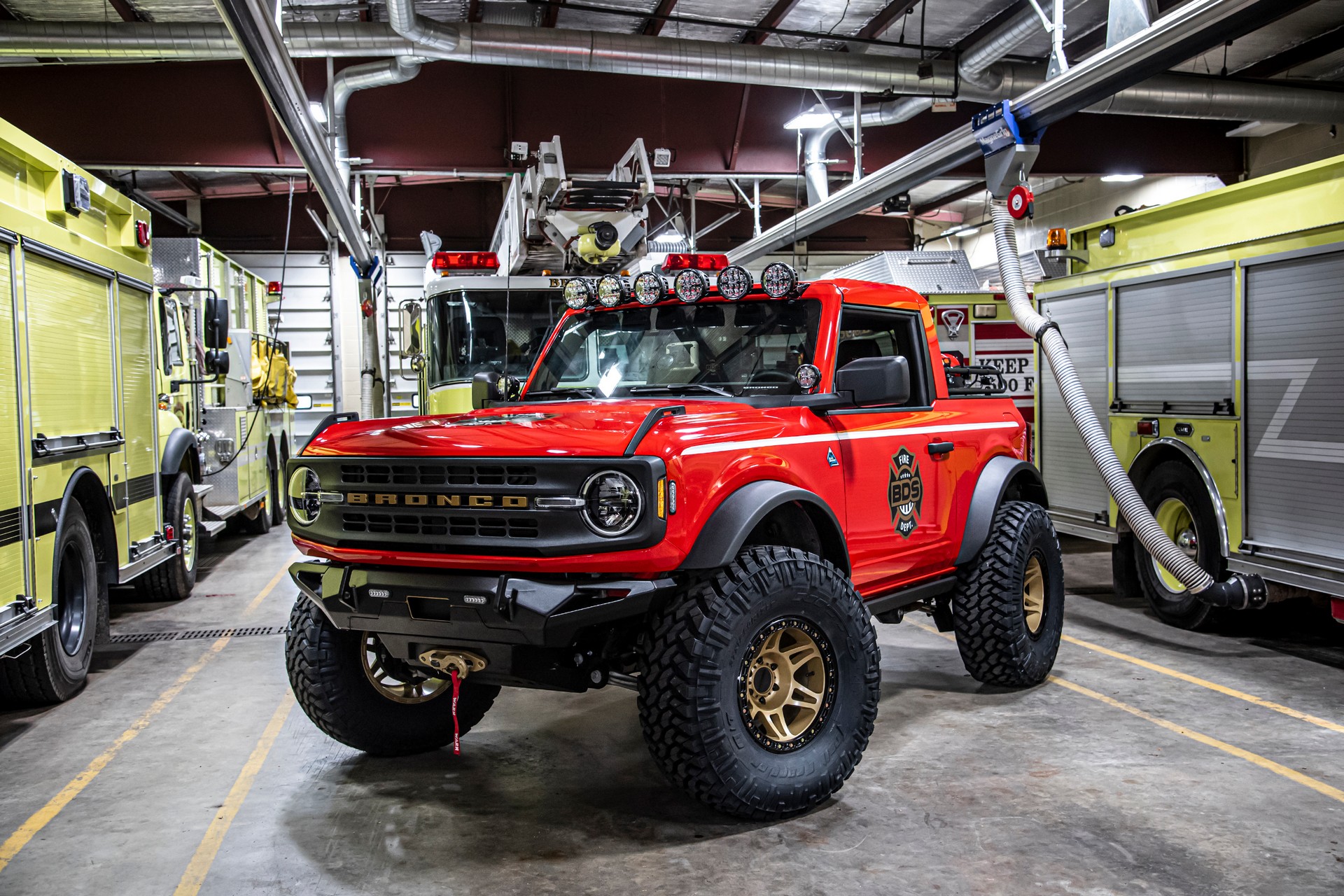 Ford Bronco Fire Command Pickup Debuts A Rugged Throwback