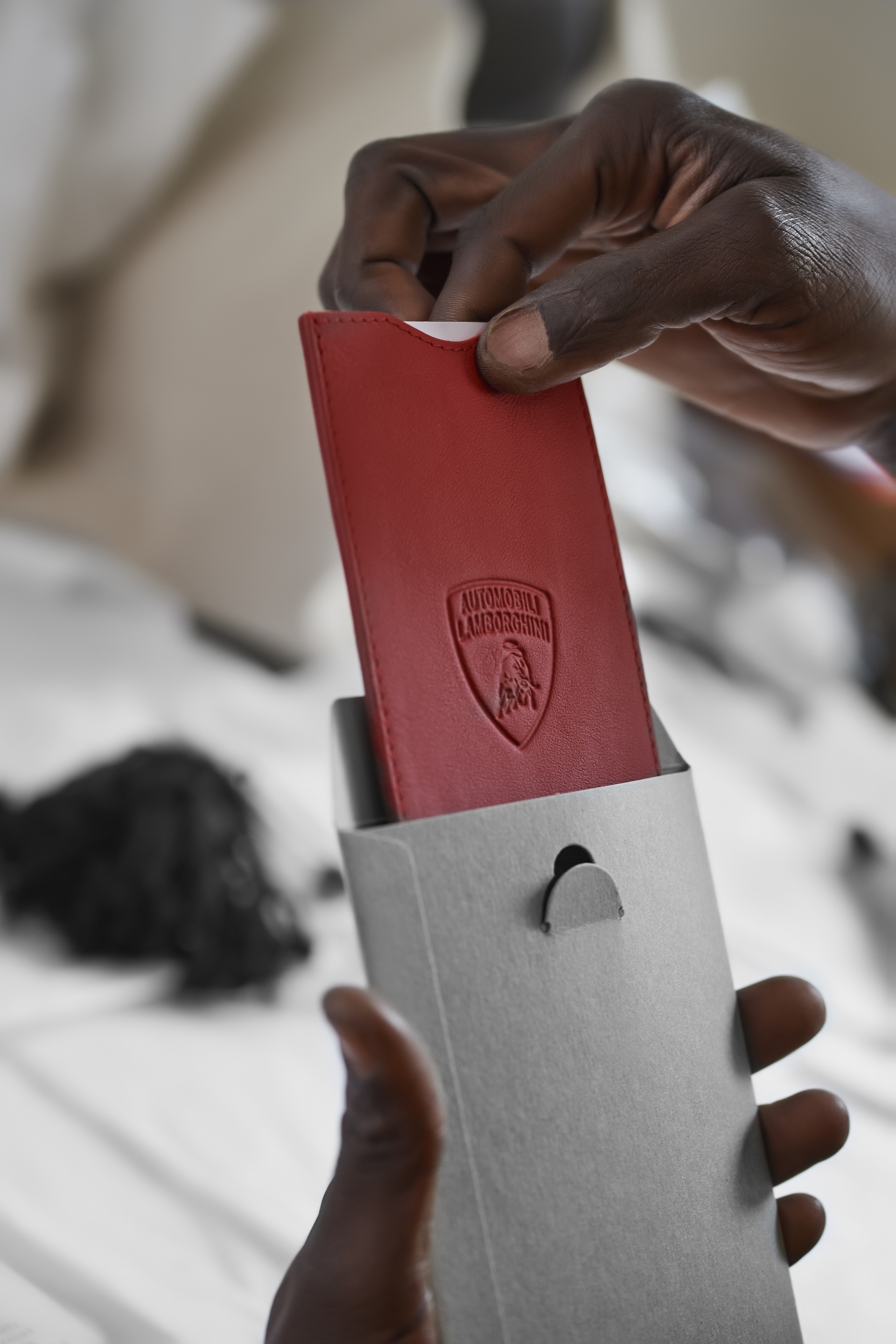 How About A Sustainable Lamborghini Bag Or Smartphone Case Out Of Reclaimed Leather And Fabrics?