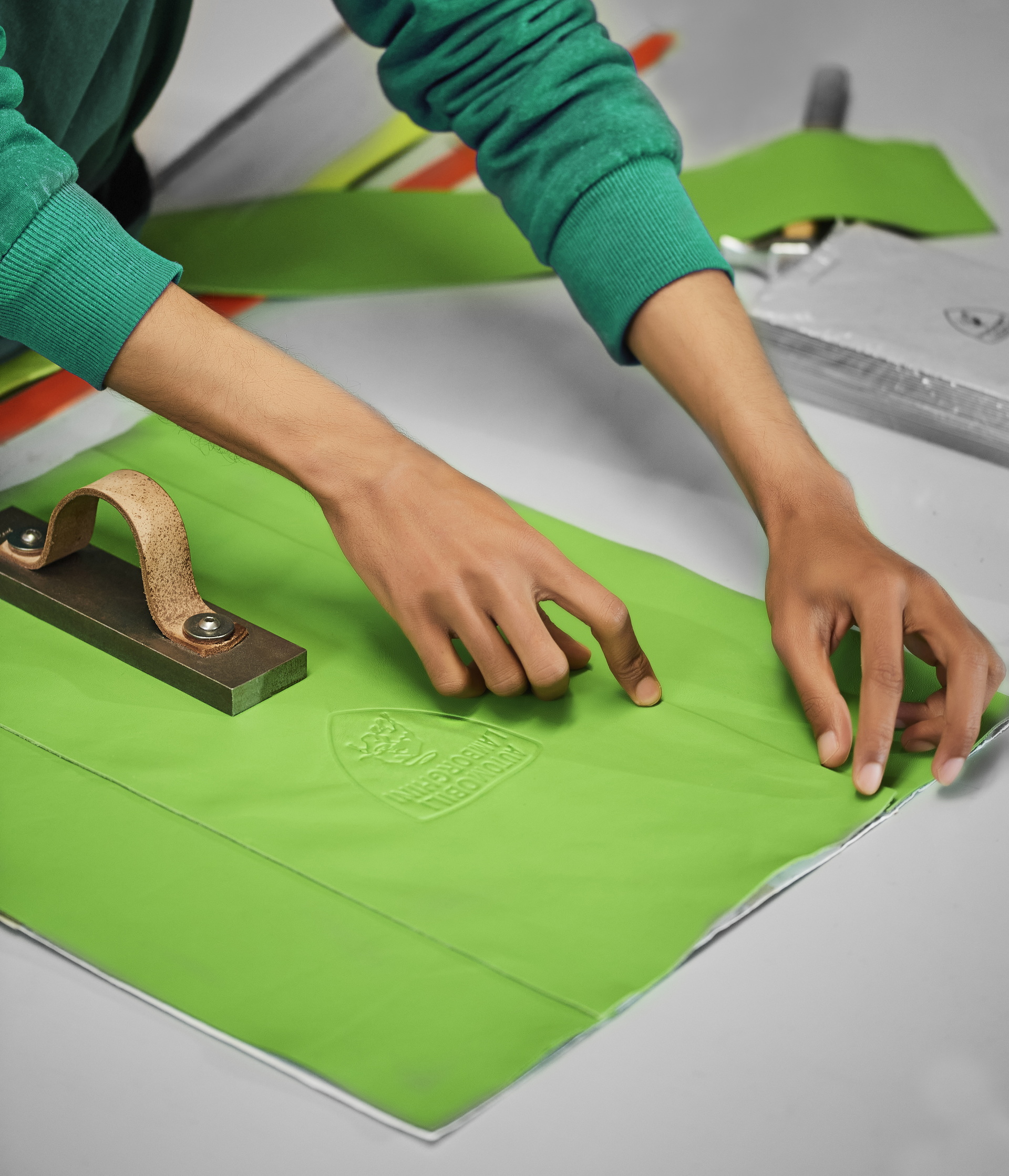 How About A Sustainable Lamborghini Bag Or Smartphone Case Out Of Reclaimed Leather And Fabrics?