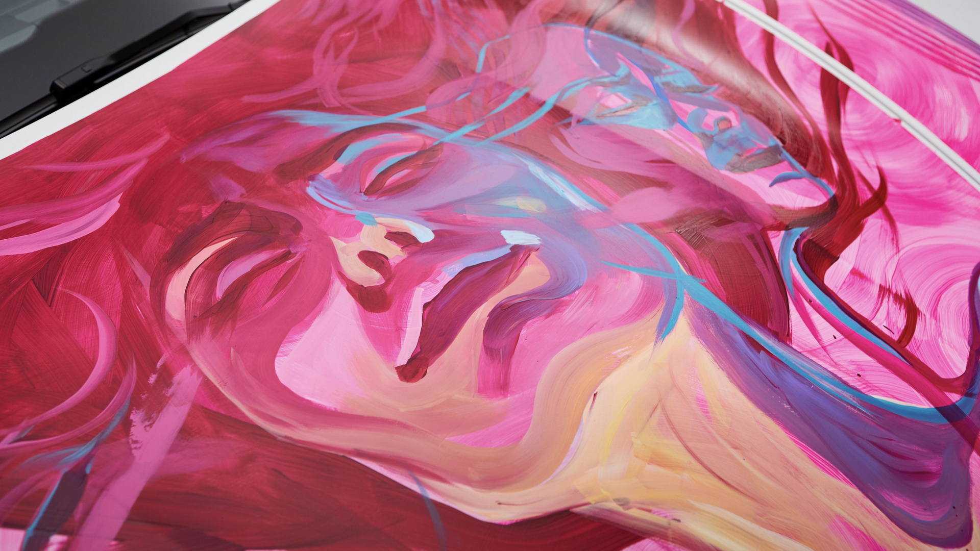 Porsche Taycan Becomes Canvas For Two Artists Engaged In Art Battle