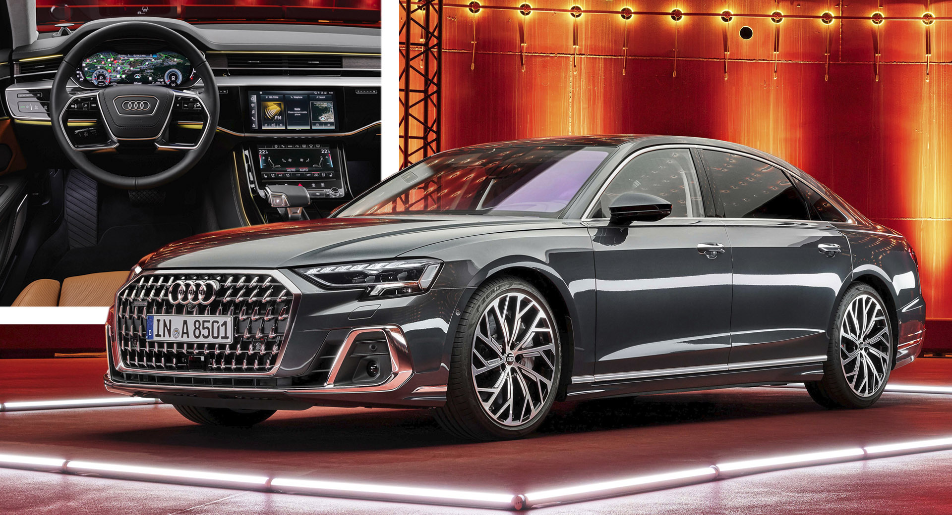 2022 Audi A8 Facelift Revealed With Wider Grille And Updated Lights