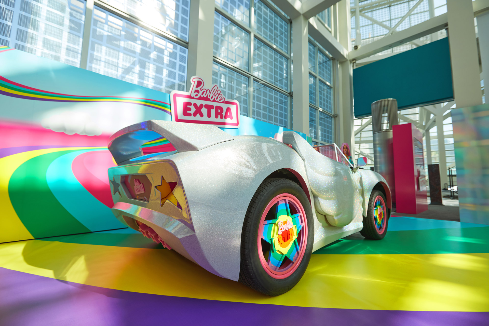 Life-Size Barbie Car for L.A. Show Is A Fiat 500 With Wings For Doors