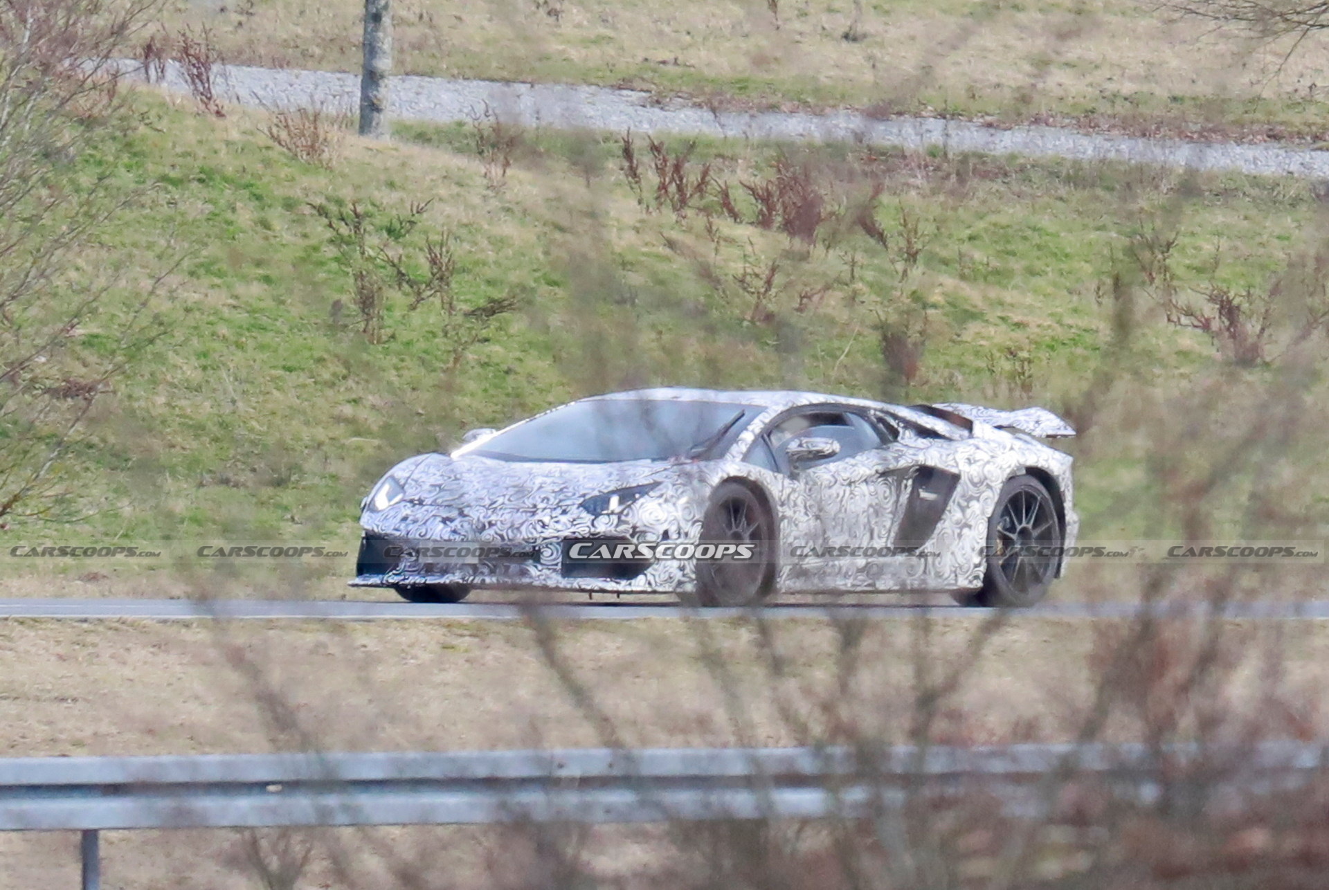 Lamborghini Testing Upcoming Hybrid V12 Engine In An Aventador Mule