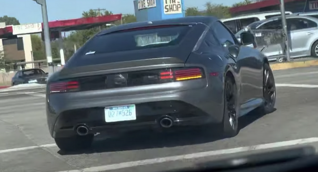 2023 Nissan Z In Gun Metallic Caught Driving Around In Traffic Uncamouflaged