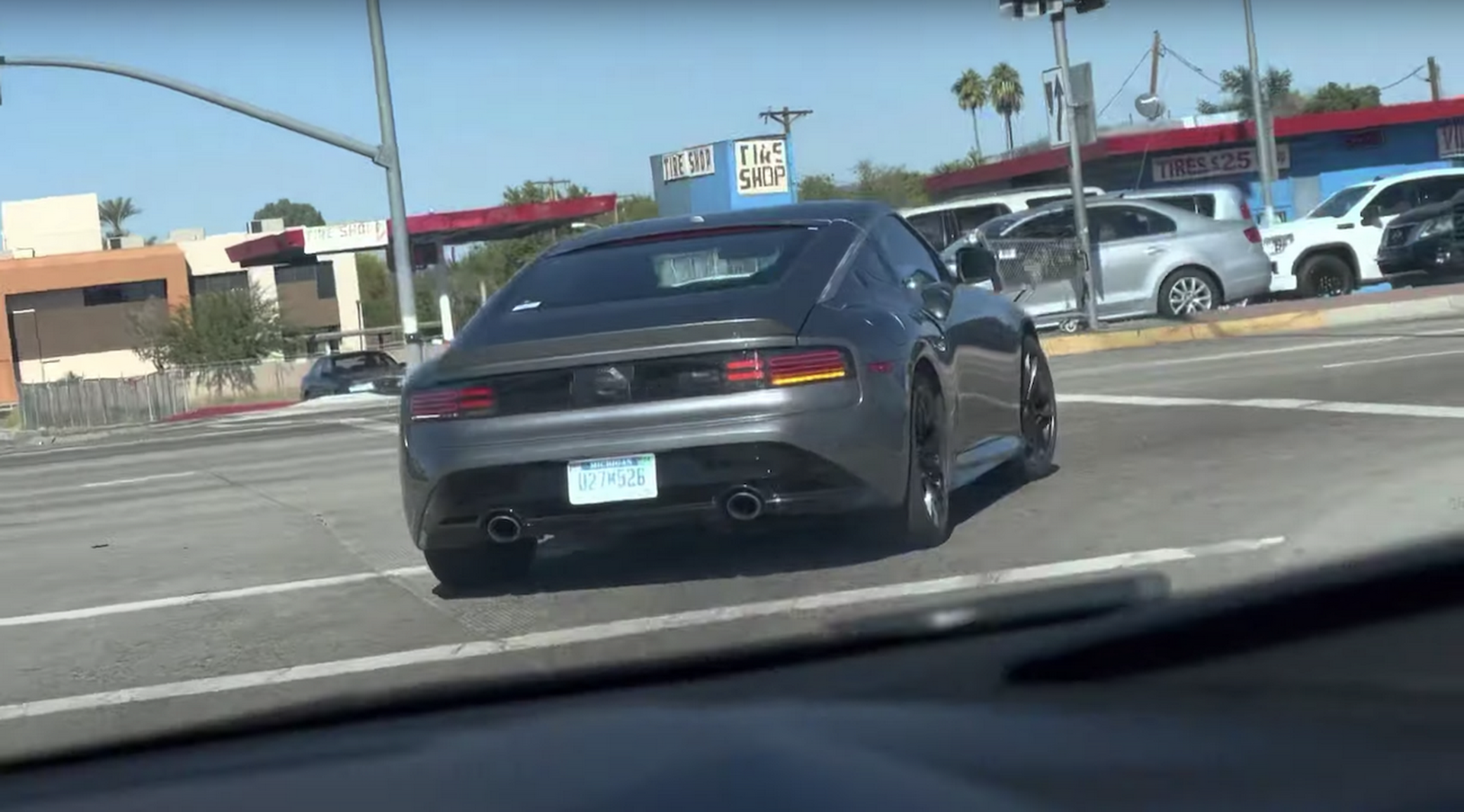 2023 Nissan Z In Gun Metallic Caught Driving Around In Traffic Uncamouflaged