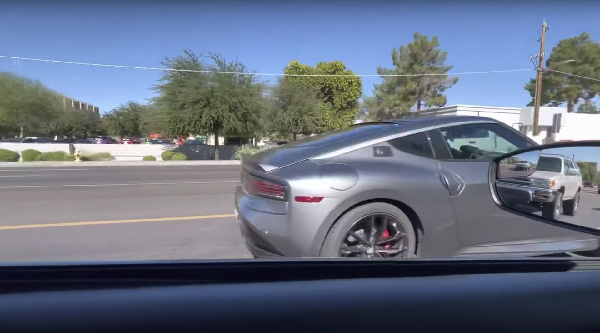 2023 Nissan Z In Gun Metallic Caught Driving Around In Traffic Uncamouflaged