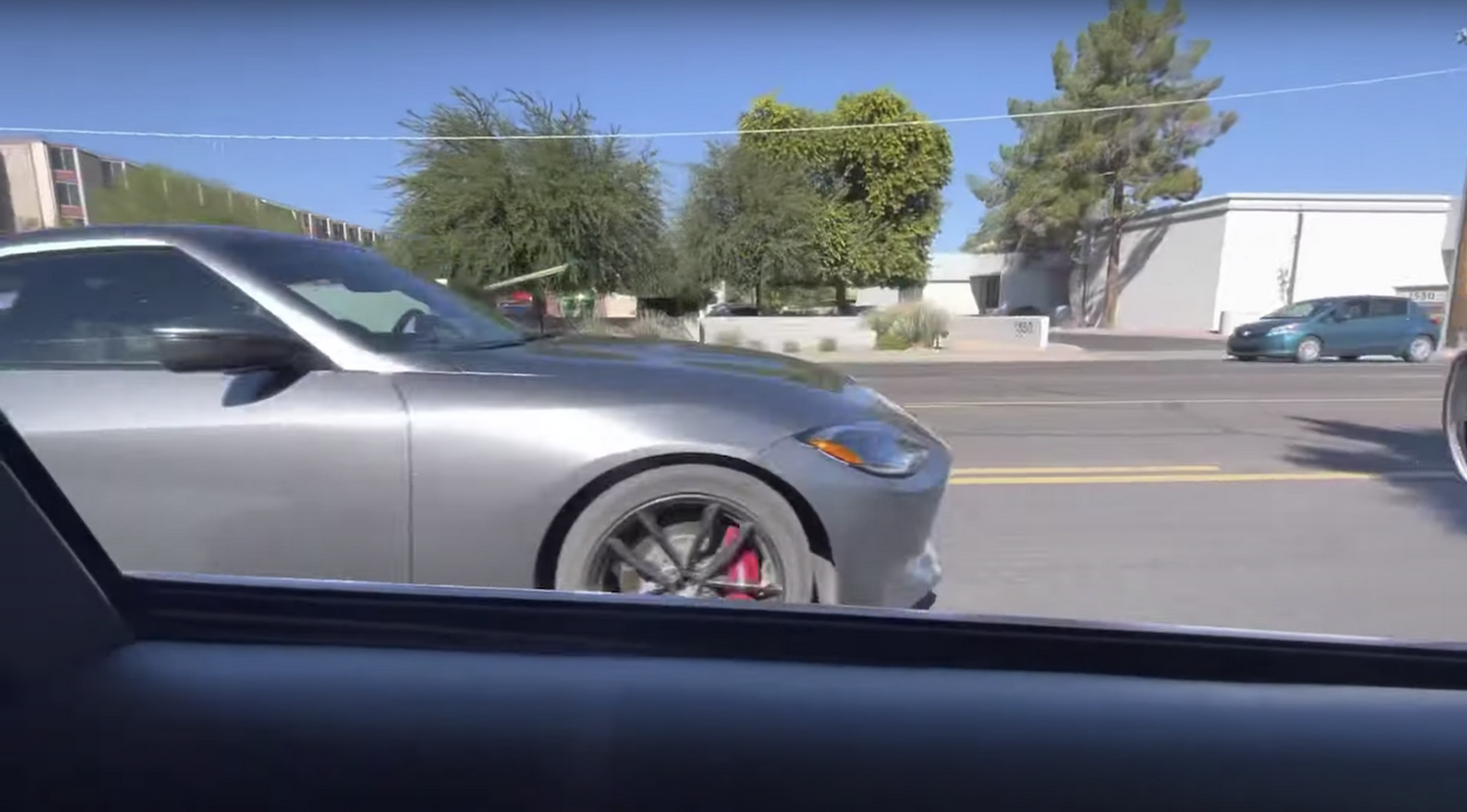 2023 Nissan Z In Gun Metallic Caught Driving Around In Traffic Uncamouflaged