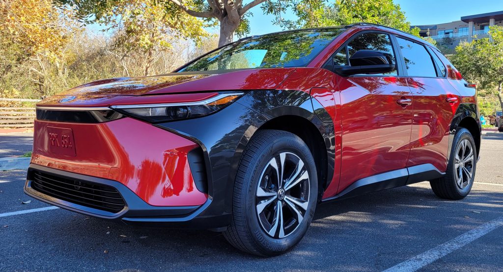  First Look: 2023 Toyota bZ4X Electric Crossover Debuts In U.S., Offers Up To 250 Mile Range