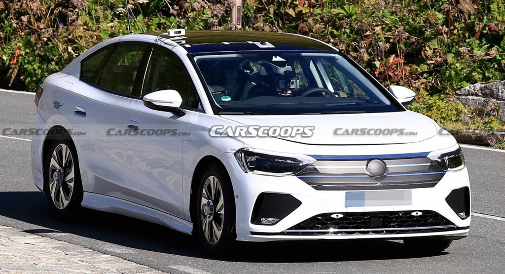  VW’s Latest I.D Model Spied Looking Like An Electric Passat