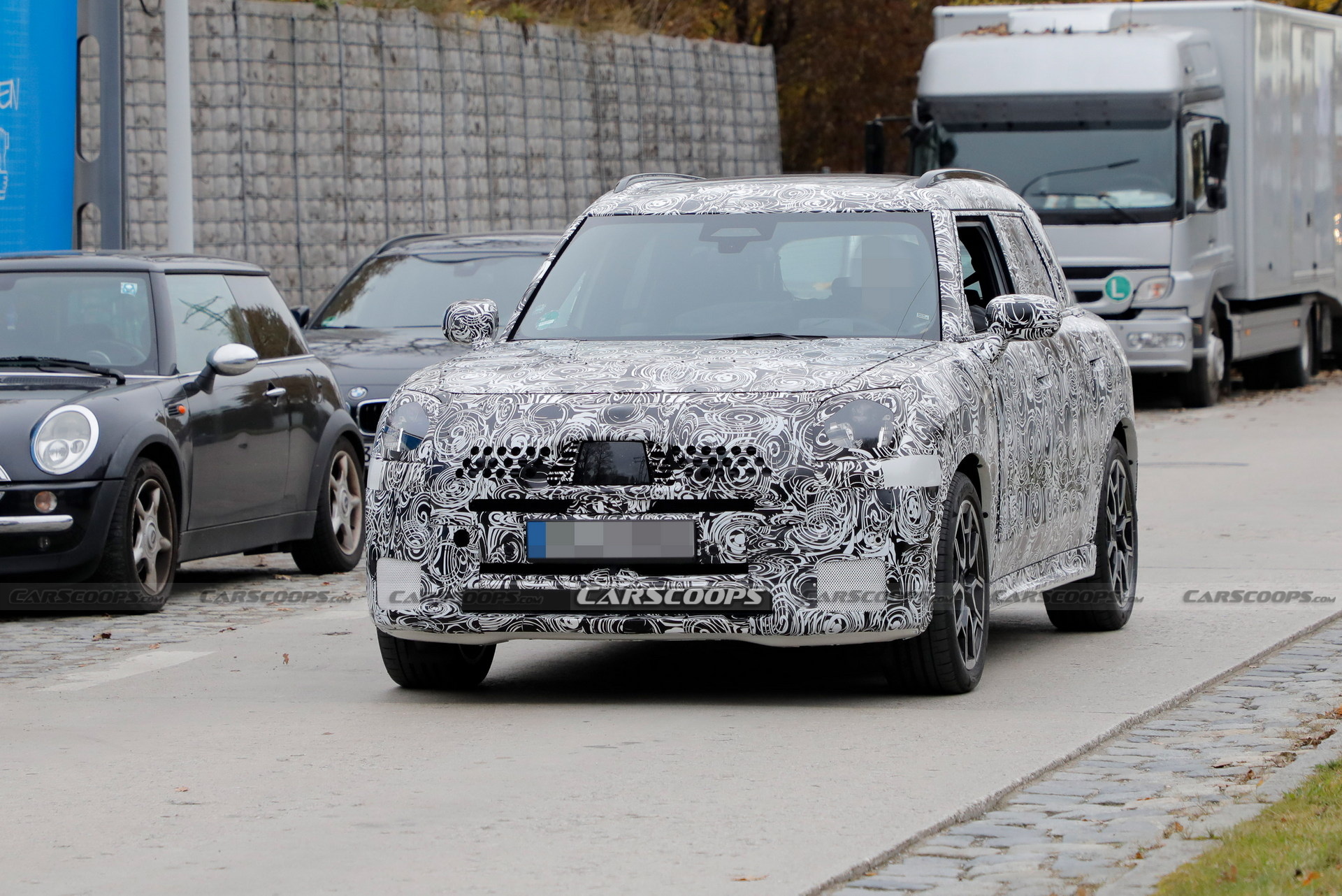 2024 MINI Countryman S Spied With Quad Exhaust Pipes And Beefier Brakes