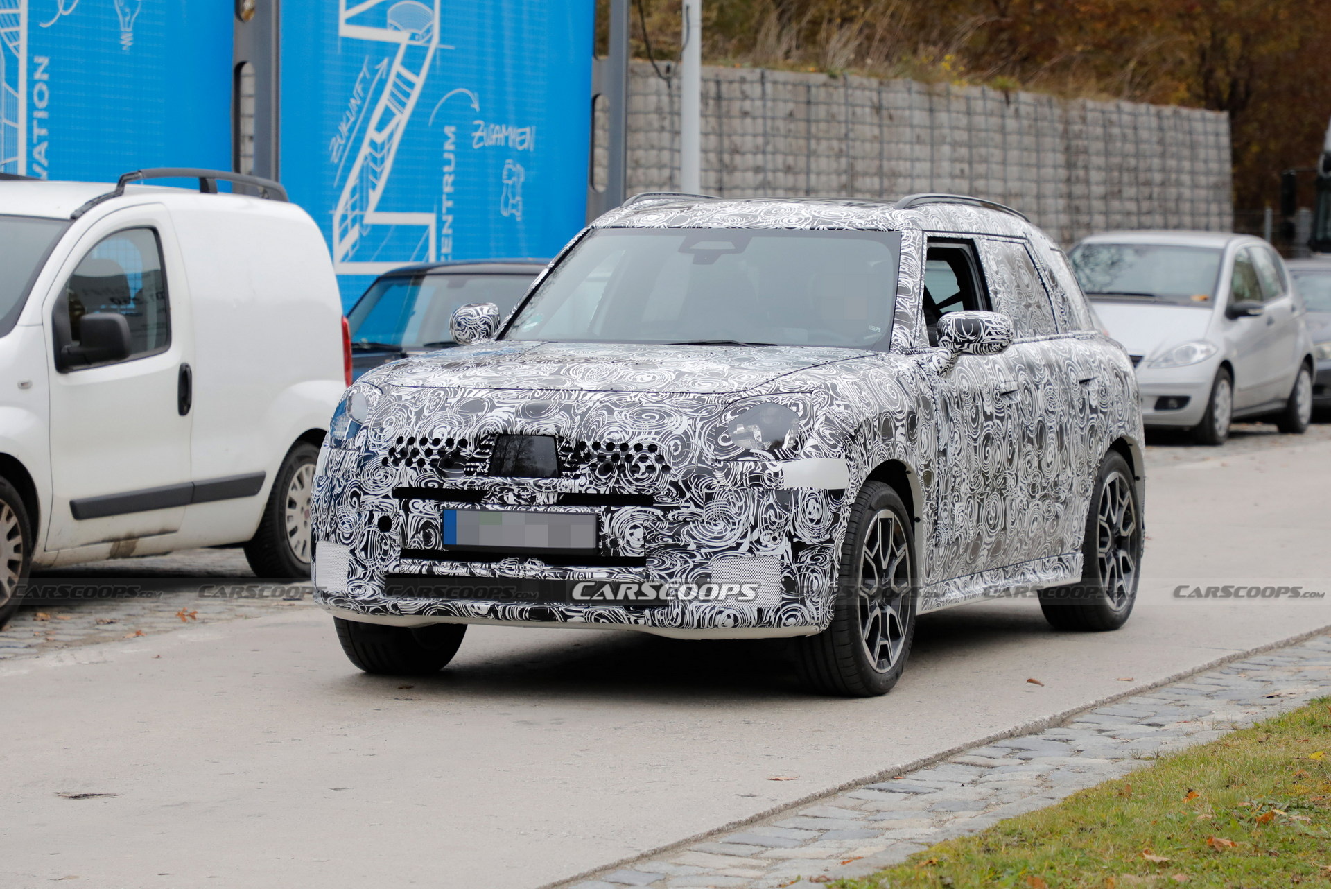 2024 MINI Countryman S Spied With Quad Exhaust Pipes And Beefier Brakes