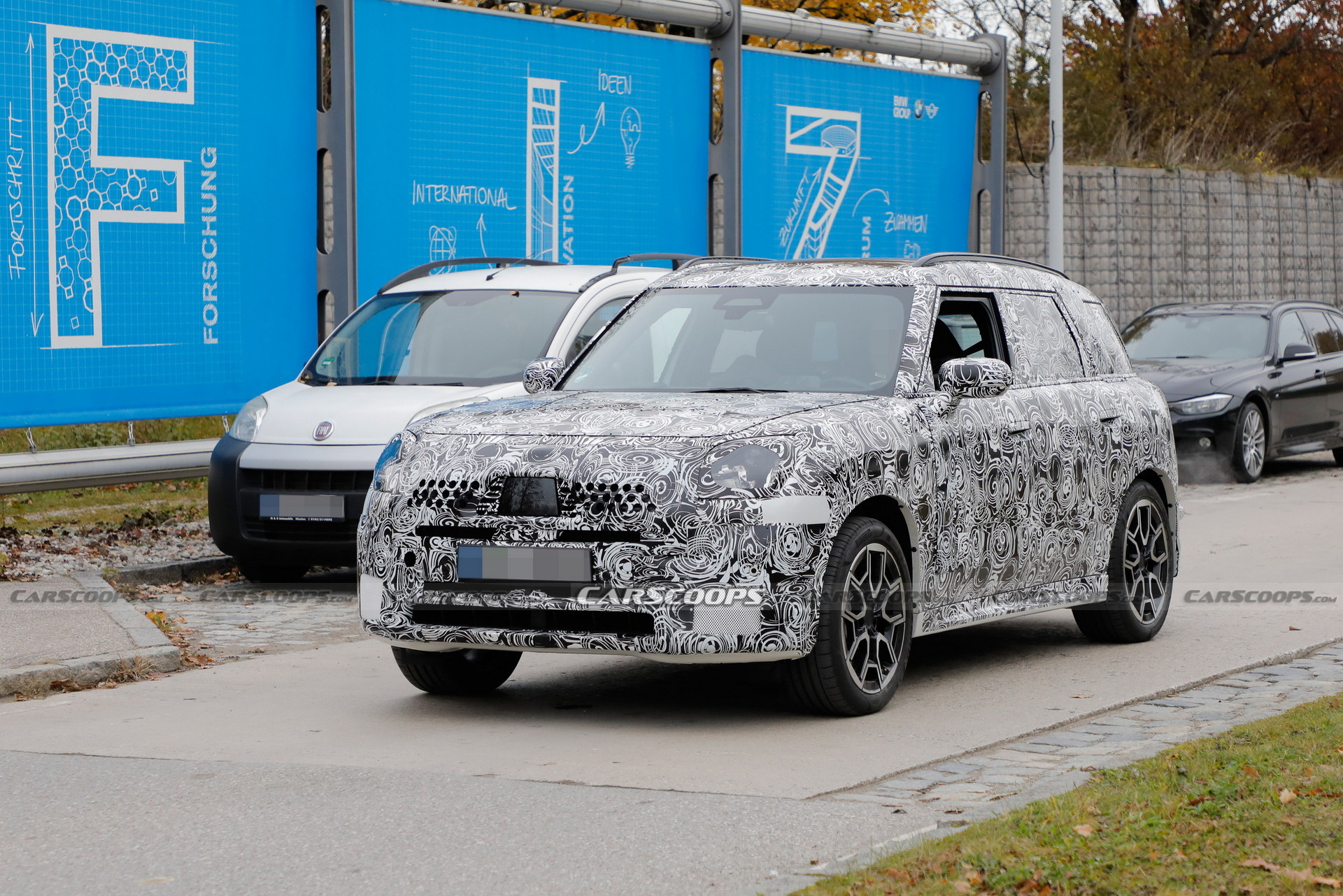 2024 MINI Countryman S Spied With Quad Exhaust Pipes And Beefier Brakes