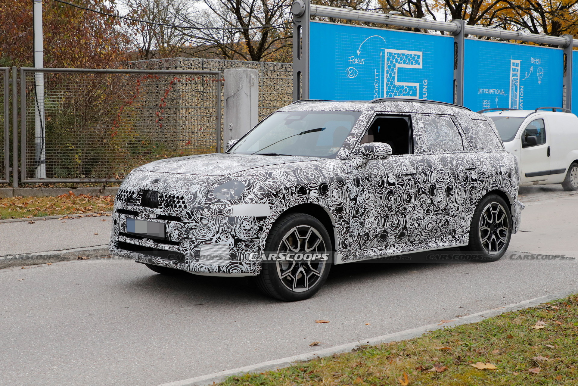 2024 MINI Countryman S Spied With Quad Exhaust Pipes And Beefier Brakes