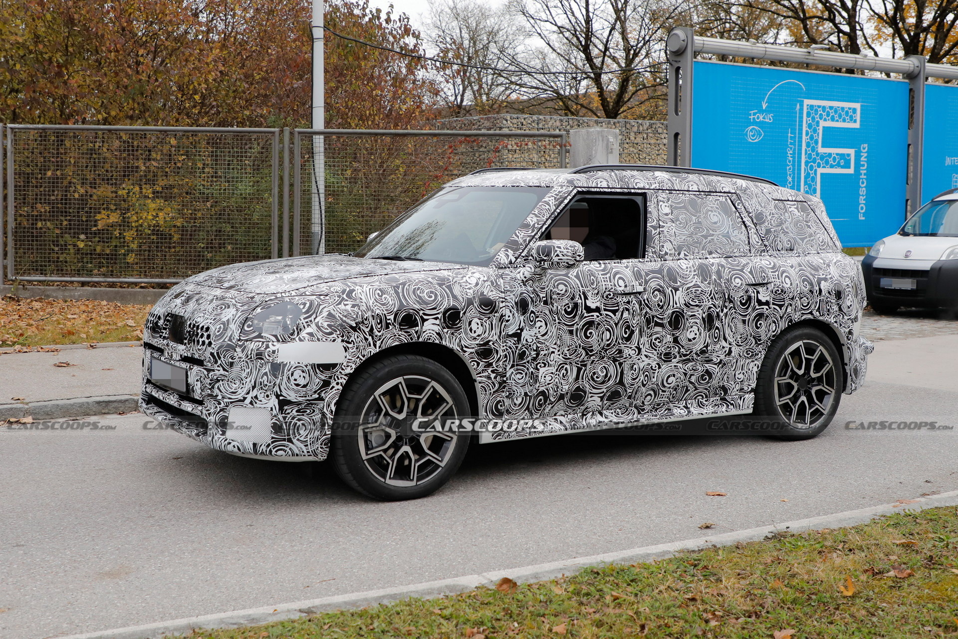 2024 MINI Countryman S Spied With Quad Exhaust Pipes And Beefier Brakes