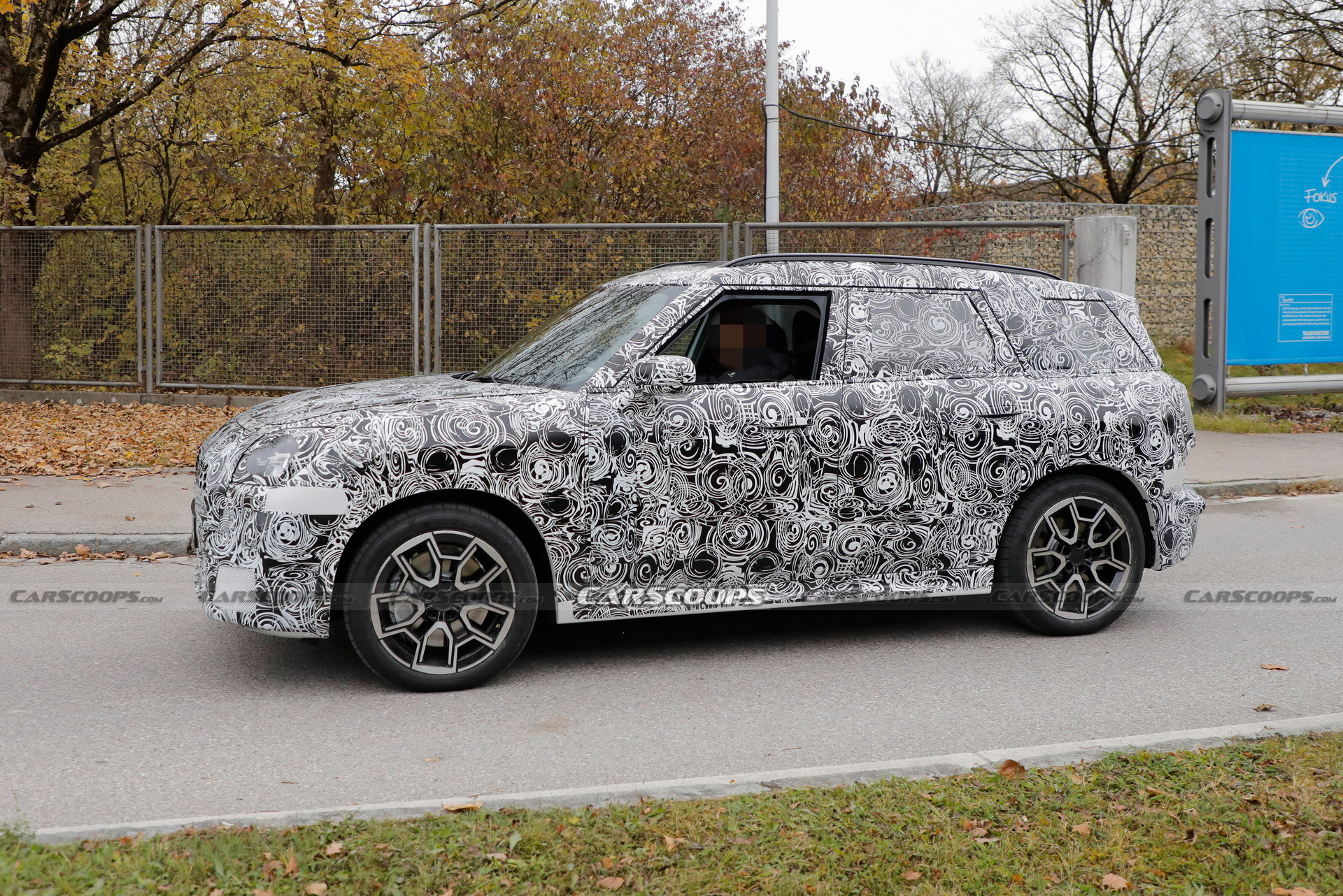 2024 MINI Countryman S Spied With Quad Exhaust Pipes And Beefier Brakes
