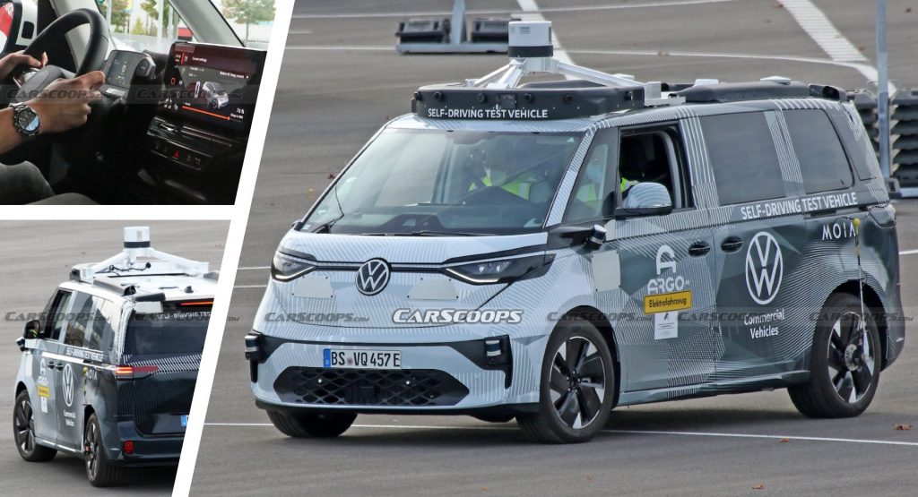  2024 VW ID. Buzz Spotted Testing Autonomous Tech