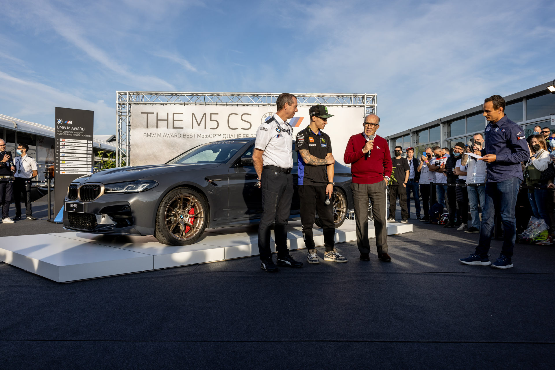MotoGP World Champion Fabio Quartararo Wins BMW M5 CS For Fastest Qualifier