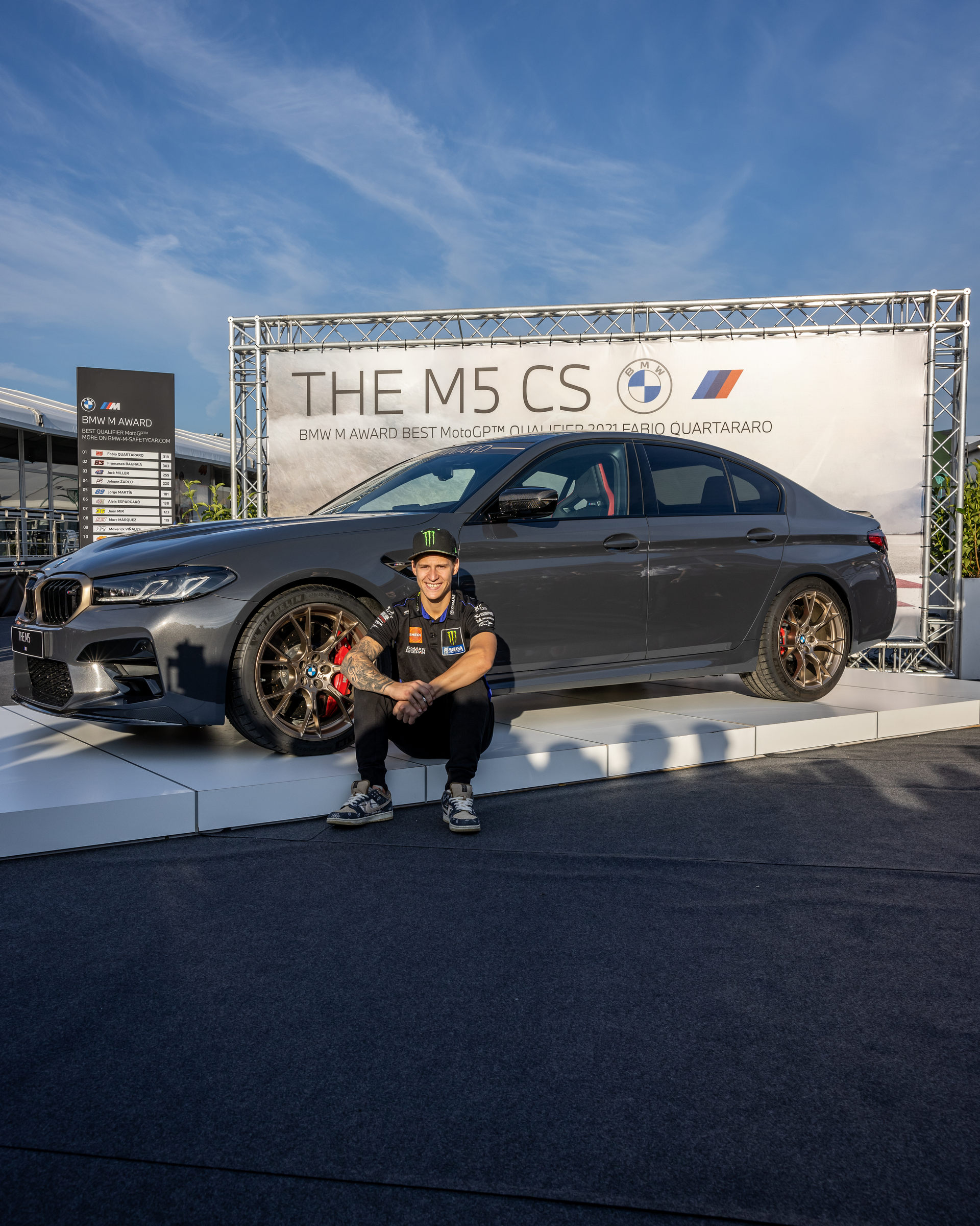 MotoGP World Champion Fabio Quartararo Wins BMW M5 CS For Fastest Qualifier