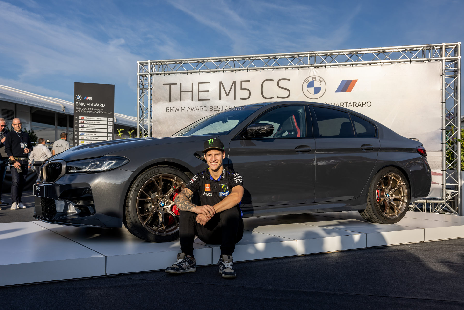 MotoGP World Champion Fabio Quartararo Wins BMW M5 CS For Fastest Qualifier