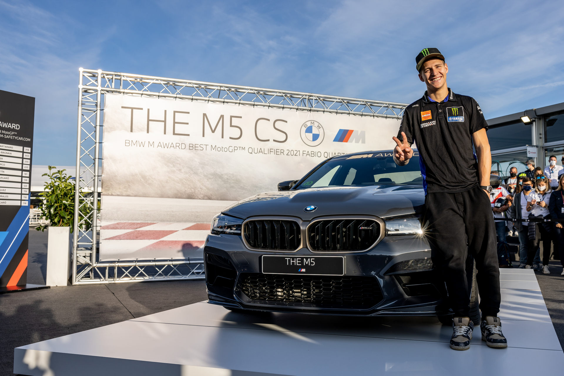 MotoGP World Champion Fabio Quartararo Wins BMW M5 CS For Fastest Qualifier