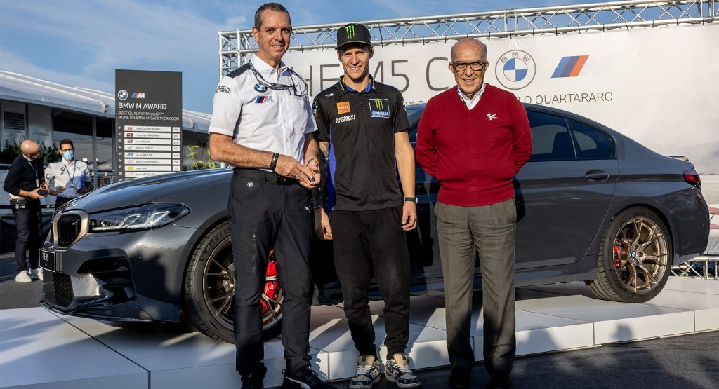MotoGP World Champion Fabio Quartararo Wins BMW M5 CS For Fastest Qualifier