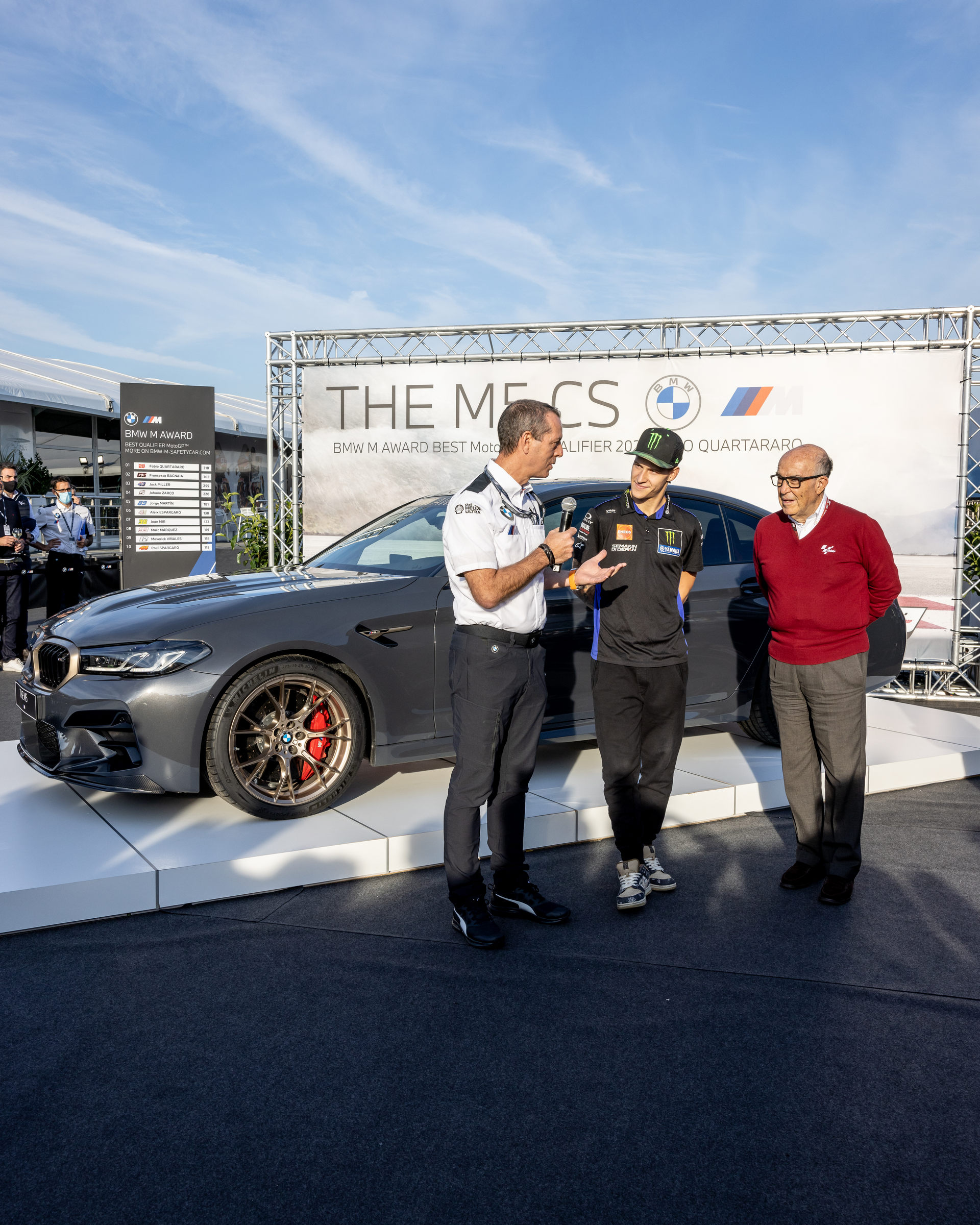 MotoGP World Champion Fabio Quartararo Wins BMW M5 CS For Fastest Qualifier