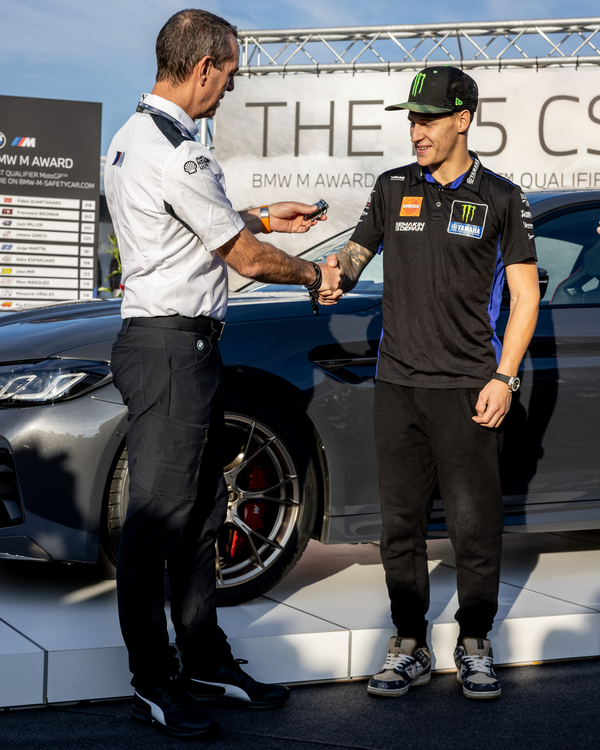 MotoGP World Champion Fabio Quartararo Wins BMW M5 CS For Fastest Qualifier