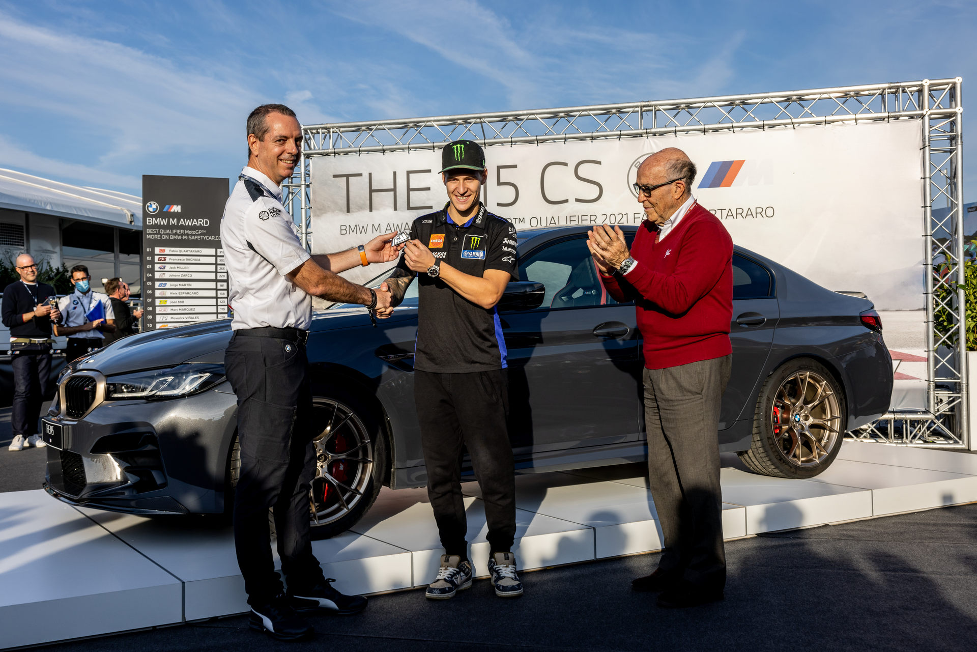 MotoGP World Champion Fabio Quartararo Wins BMW M5 CS For Fastest Qualifier
