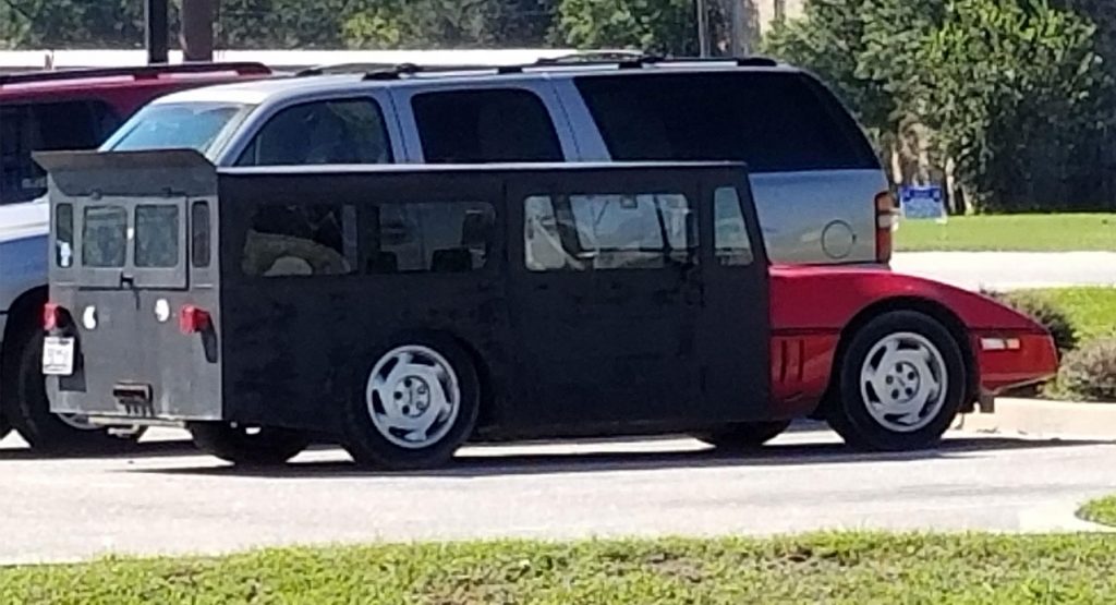  This Looks Like An Old Top Gear Creation That’s Sprouted A C4 Corvette Front End