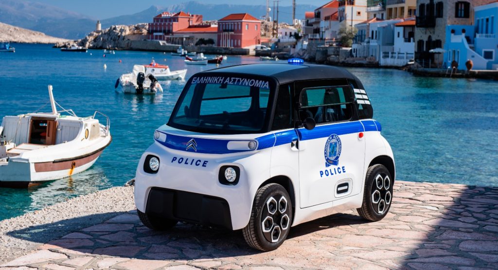  This Citroën Ami Is Probably The Slowest Police Car In The World