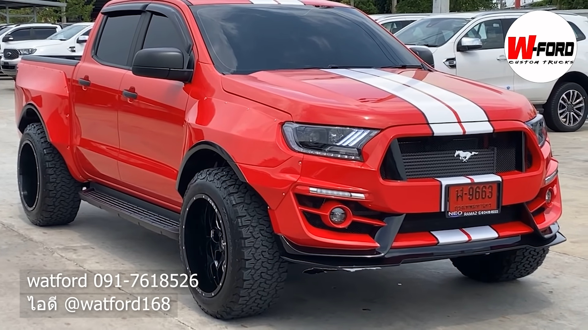 Thai’s WAT Ford Ranger Sends Sportscar Vibes With Shelby Mustang Like Face And Bolt-On Fenders