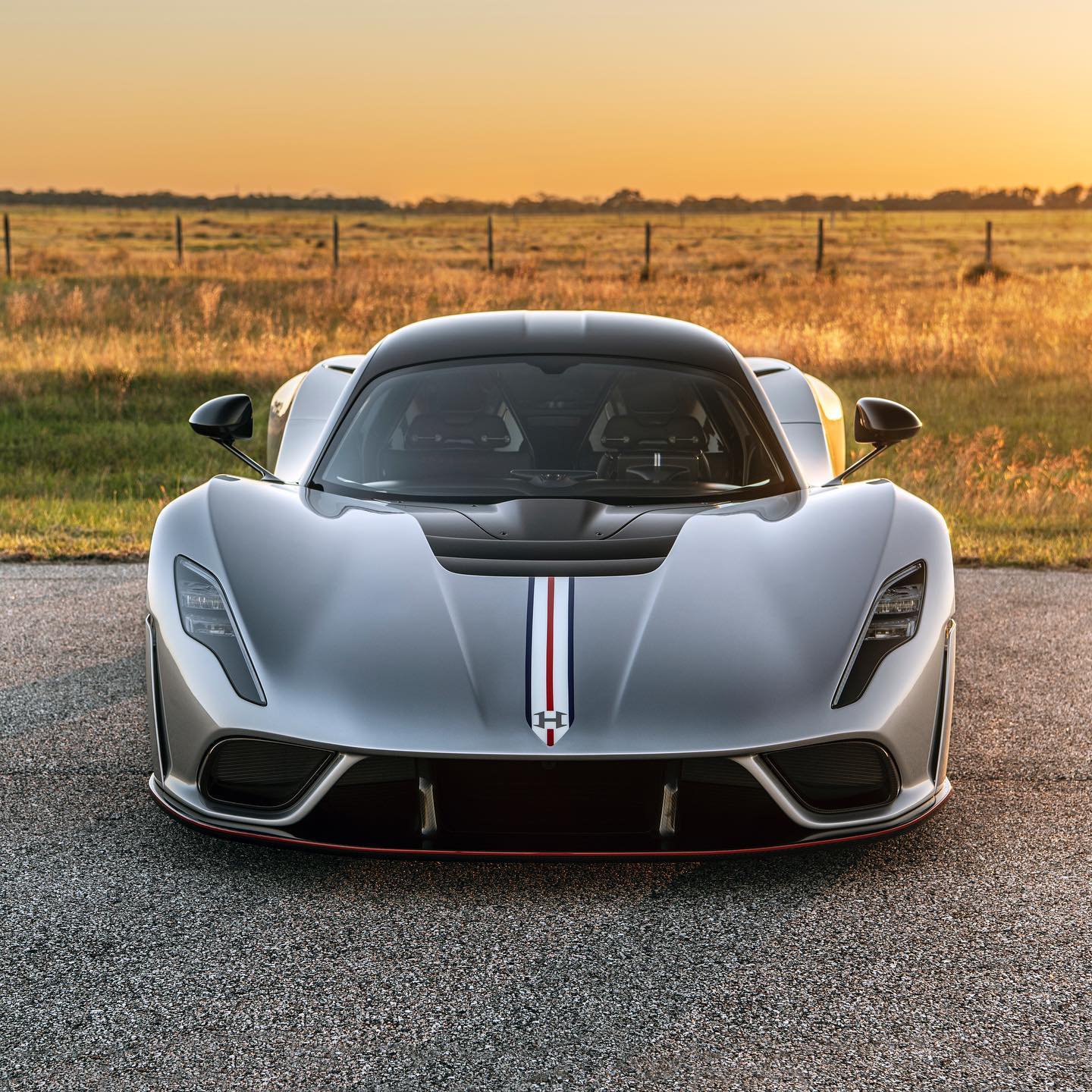 Would You Take This Silver Hennessey Venom F5 Over A Bugatti Chiron?