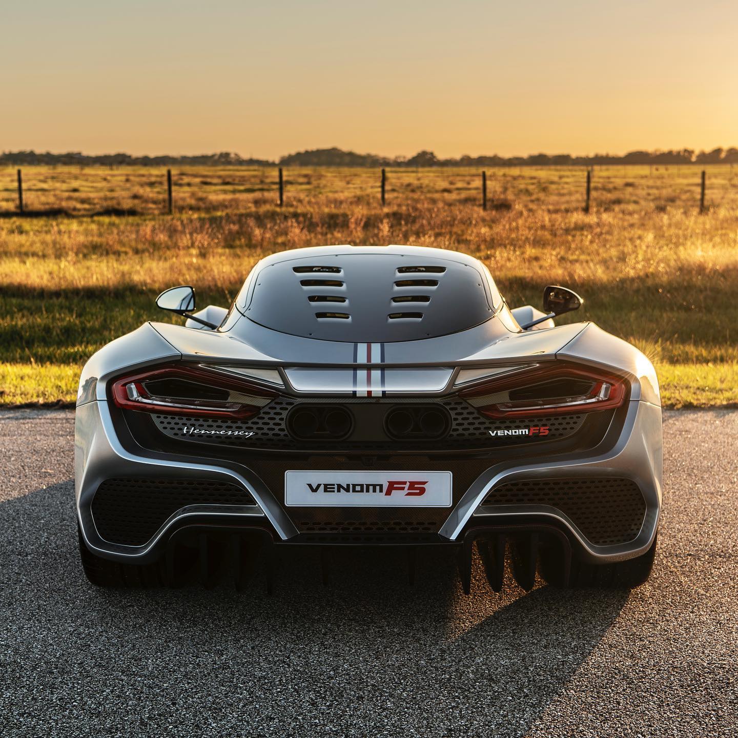 Would You Take This Silver Hennessey Venom F5 Over A Bugatti Chiron?