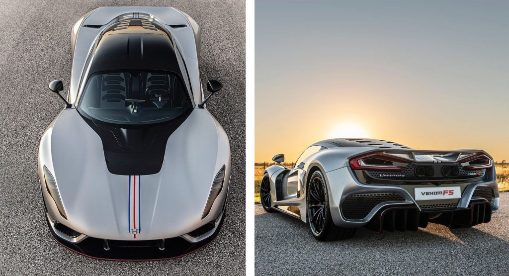  Would You Take This Silver Hennessey Venom F5 Over A Bugatti Chiron?