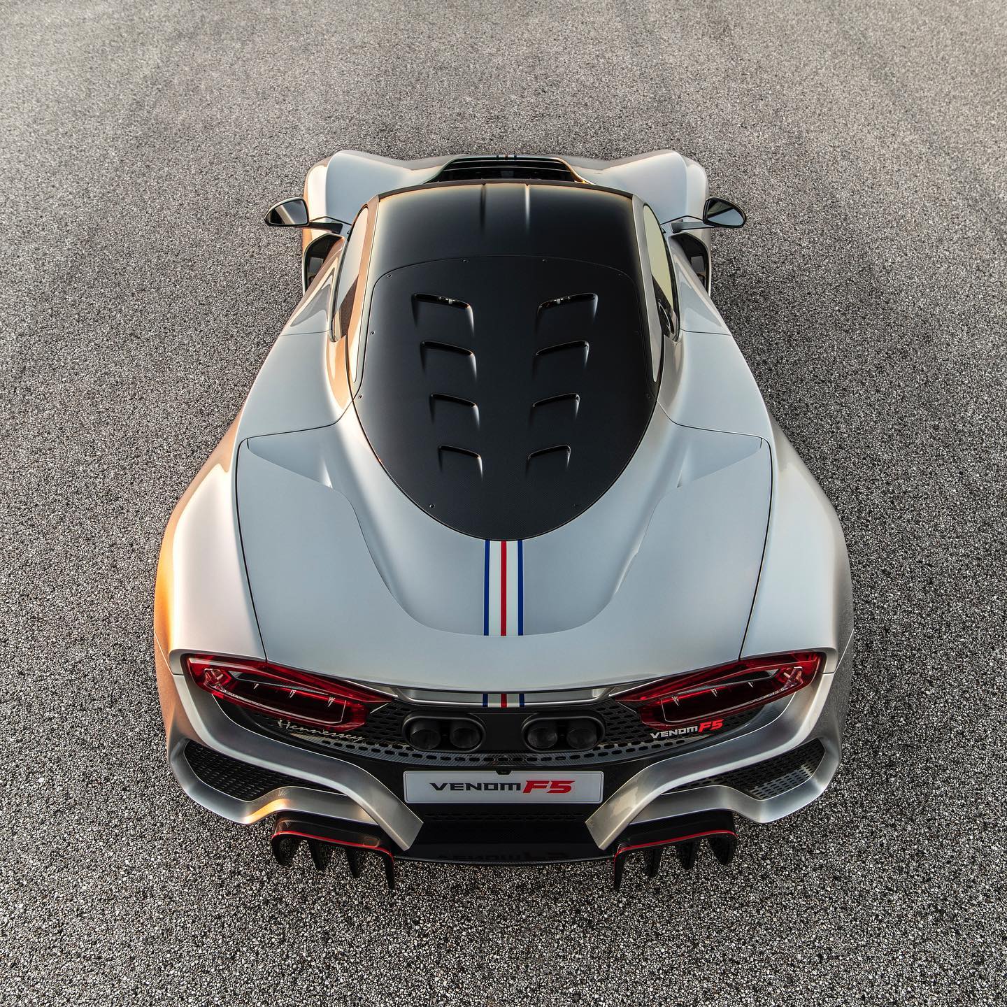 Would You Take This Silver Hennessey Venom F5 Over A Bugatti Chiron?