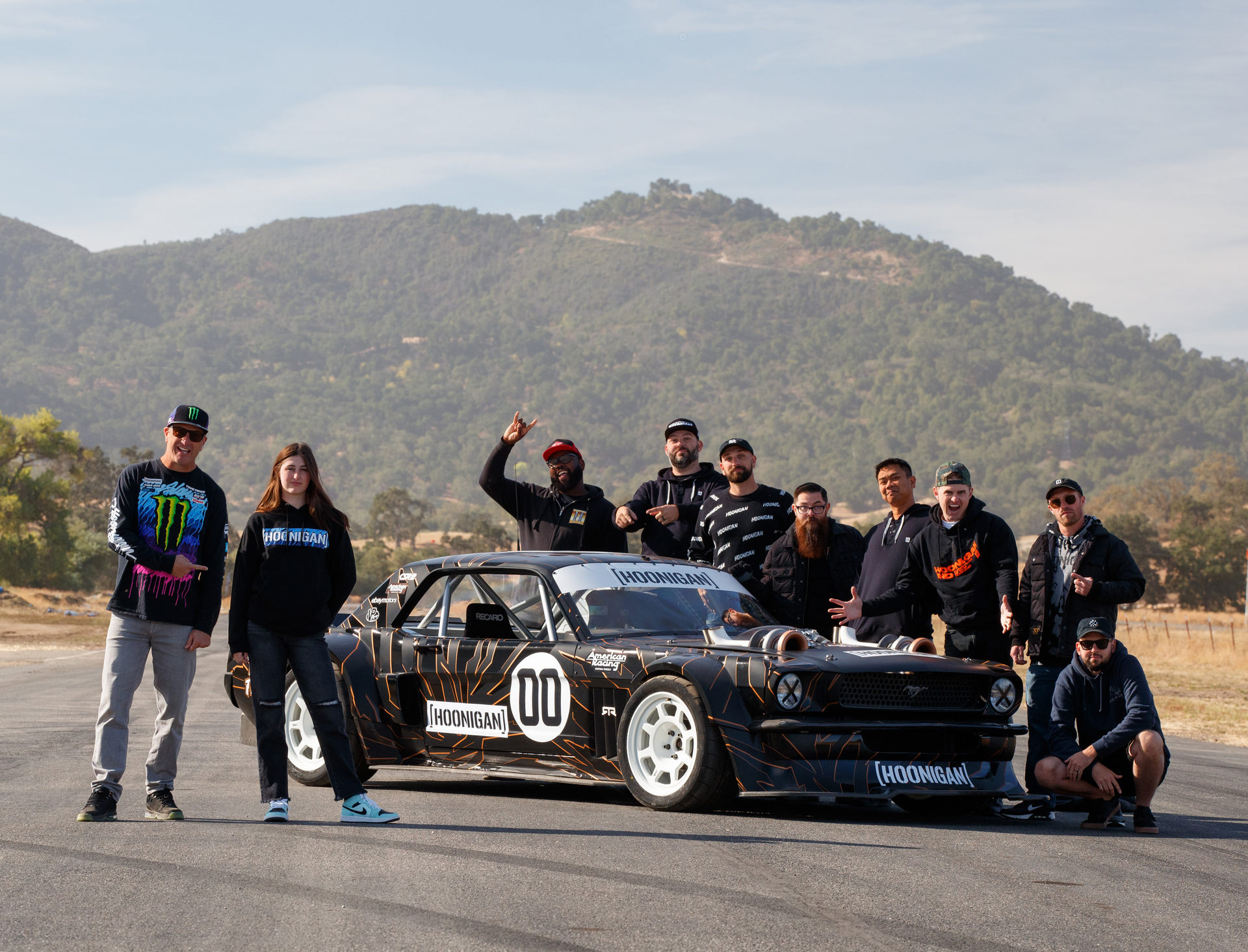 Ken Block’s 14-Year-Old Daughter Races The Hoonicorn Against A 4,000 HP NHRA Corvette