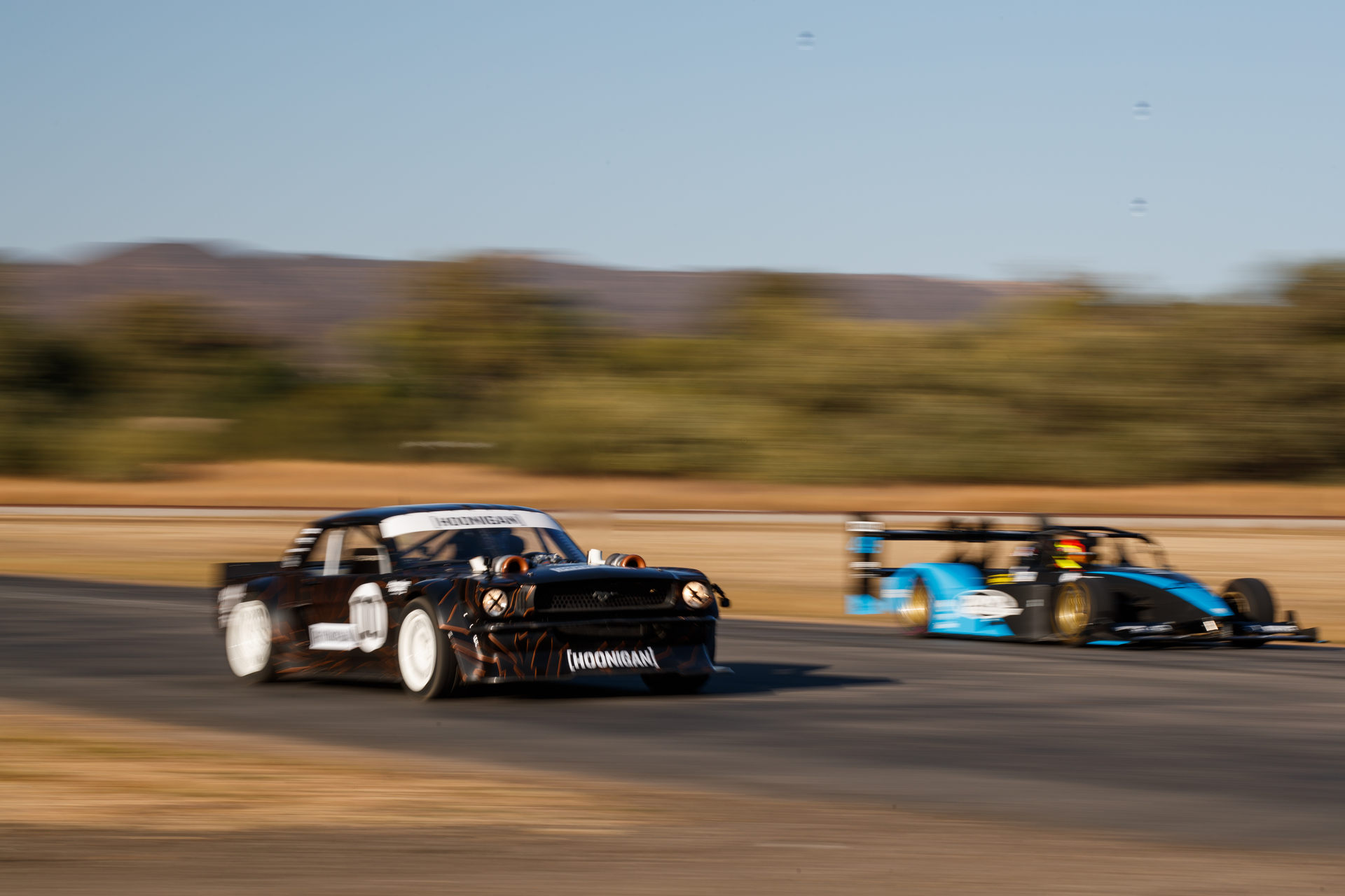 Ken Block’s 14-Year-Old Daughter Races The Hoonicorn Against A 4,000 HP NHRA Corvette