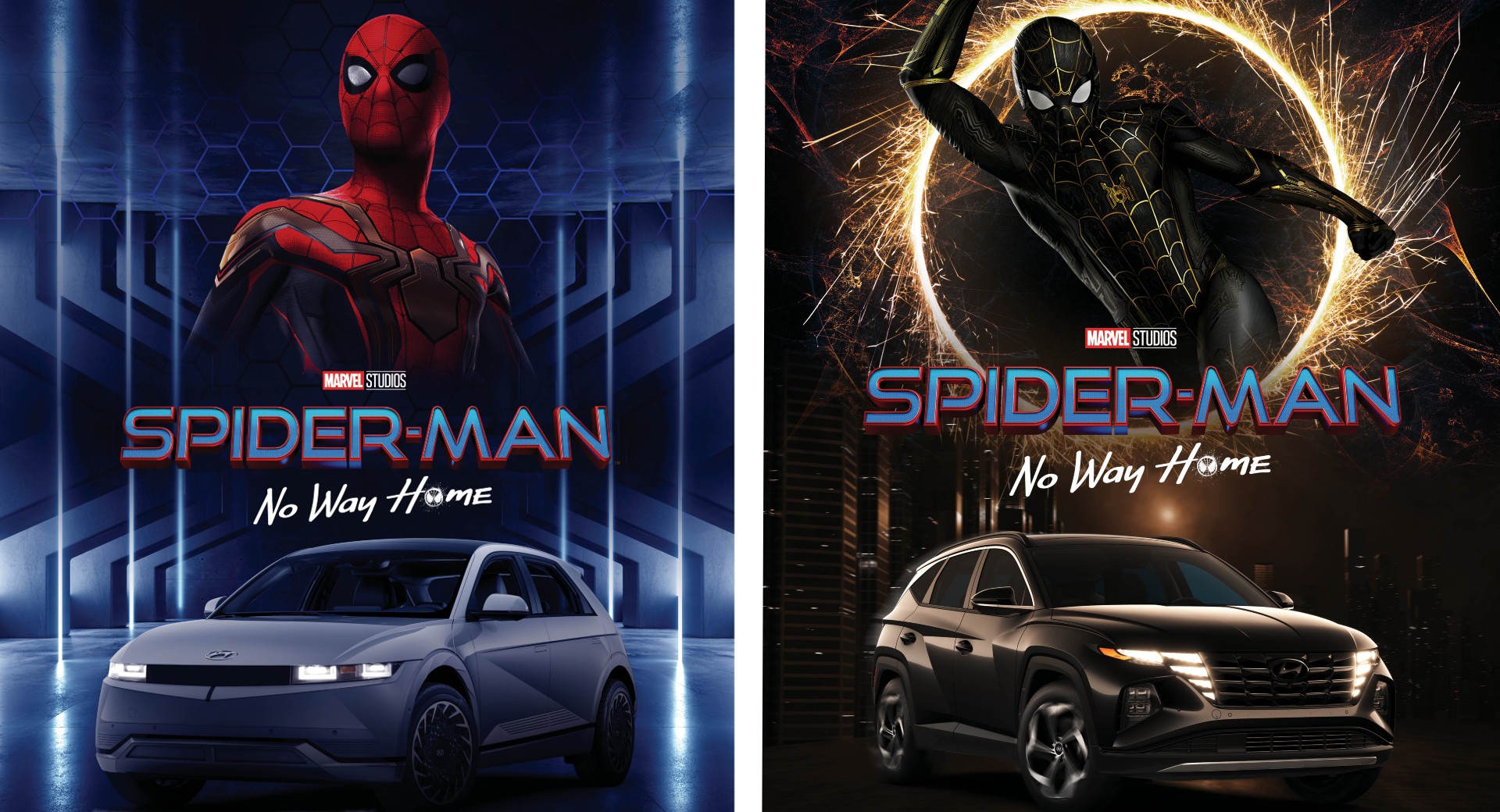 Hyundai Ioniq 5 And Tucson Spider-Man: No Way Home 